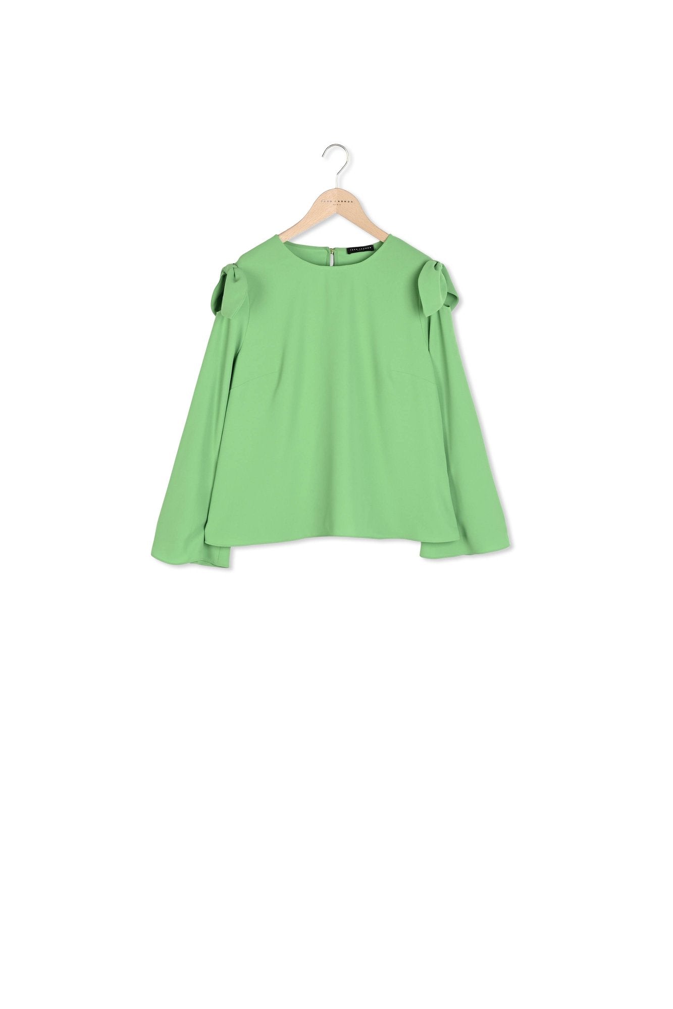 Top Tournesol vert en crêpe Faume - seconde main