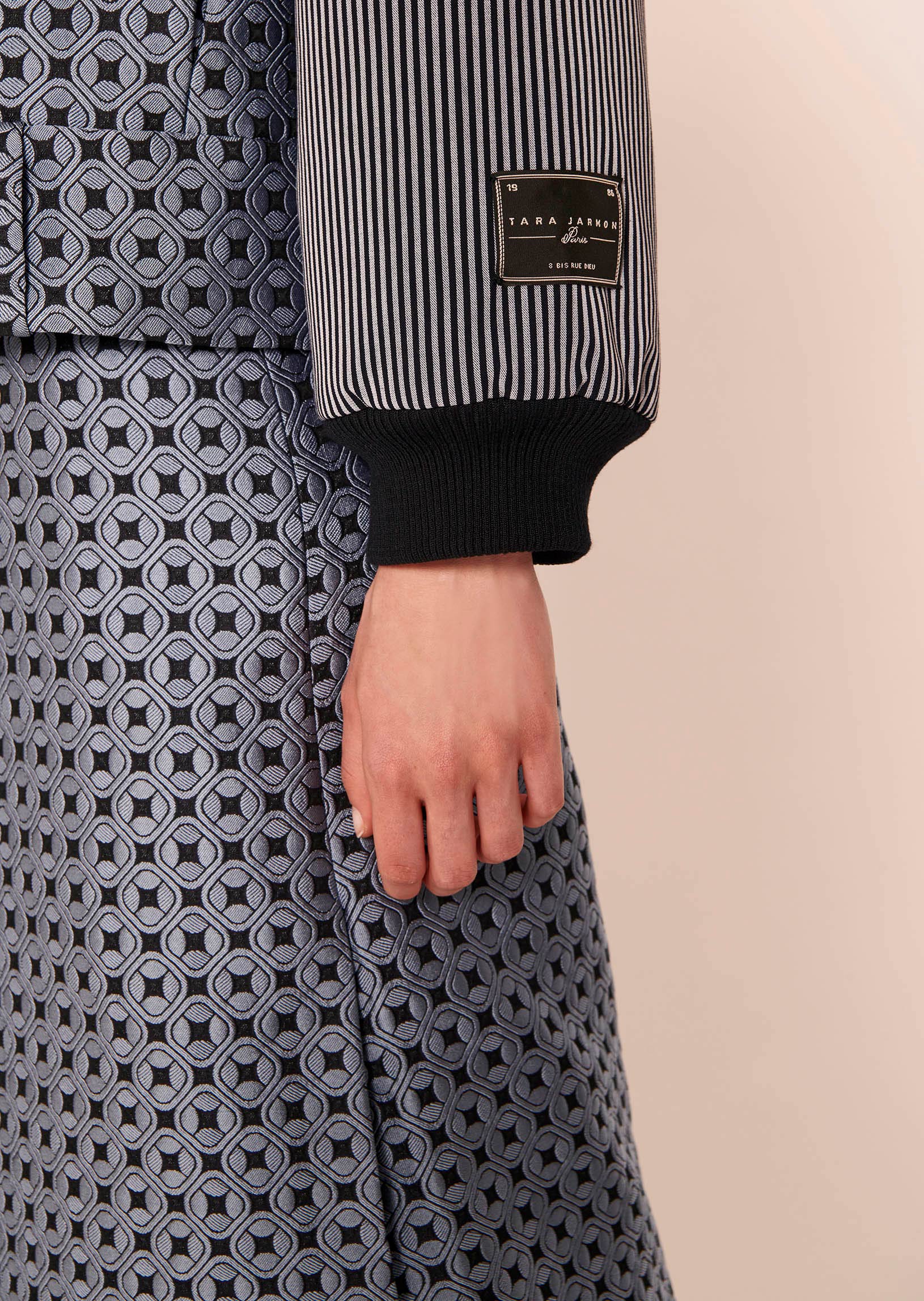 Veste Valeska bleue en jacquard Faume - seconde main