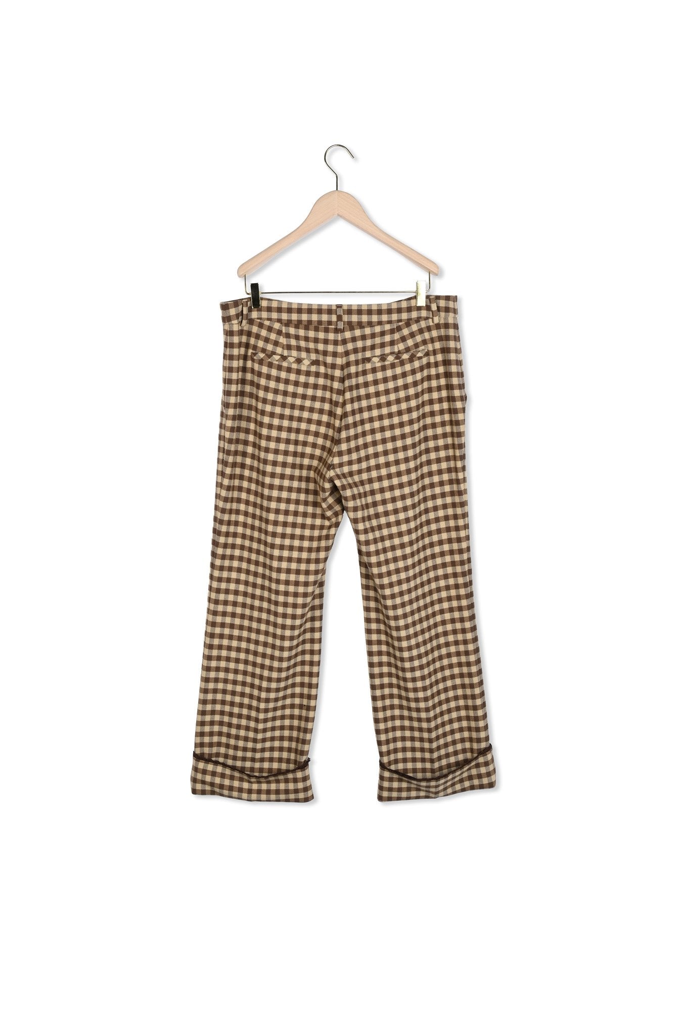 Pantalon Phil beige à carreaux Faume - seconde main