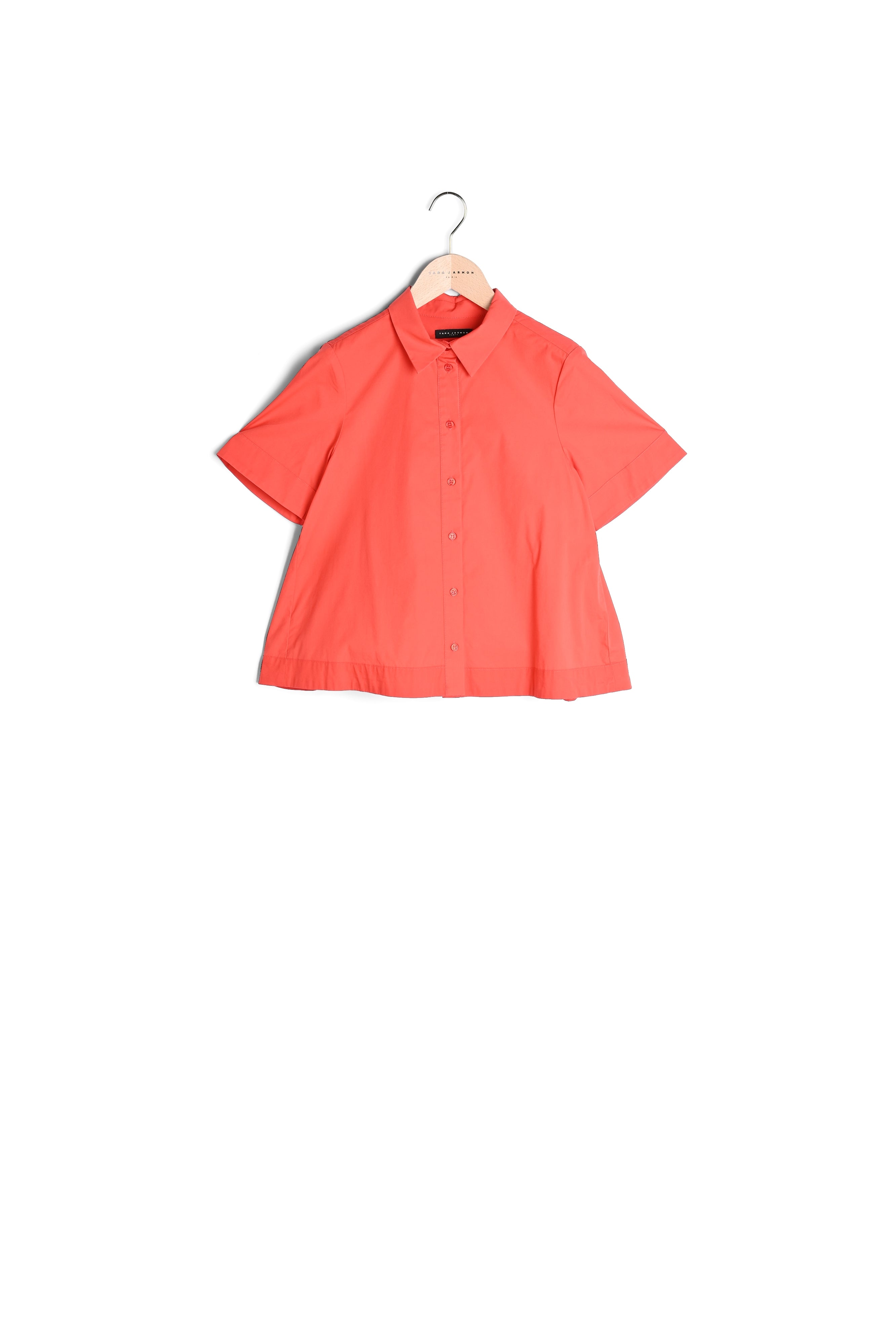 Chemise Cammie rouge en popeline Faume - seconde main