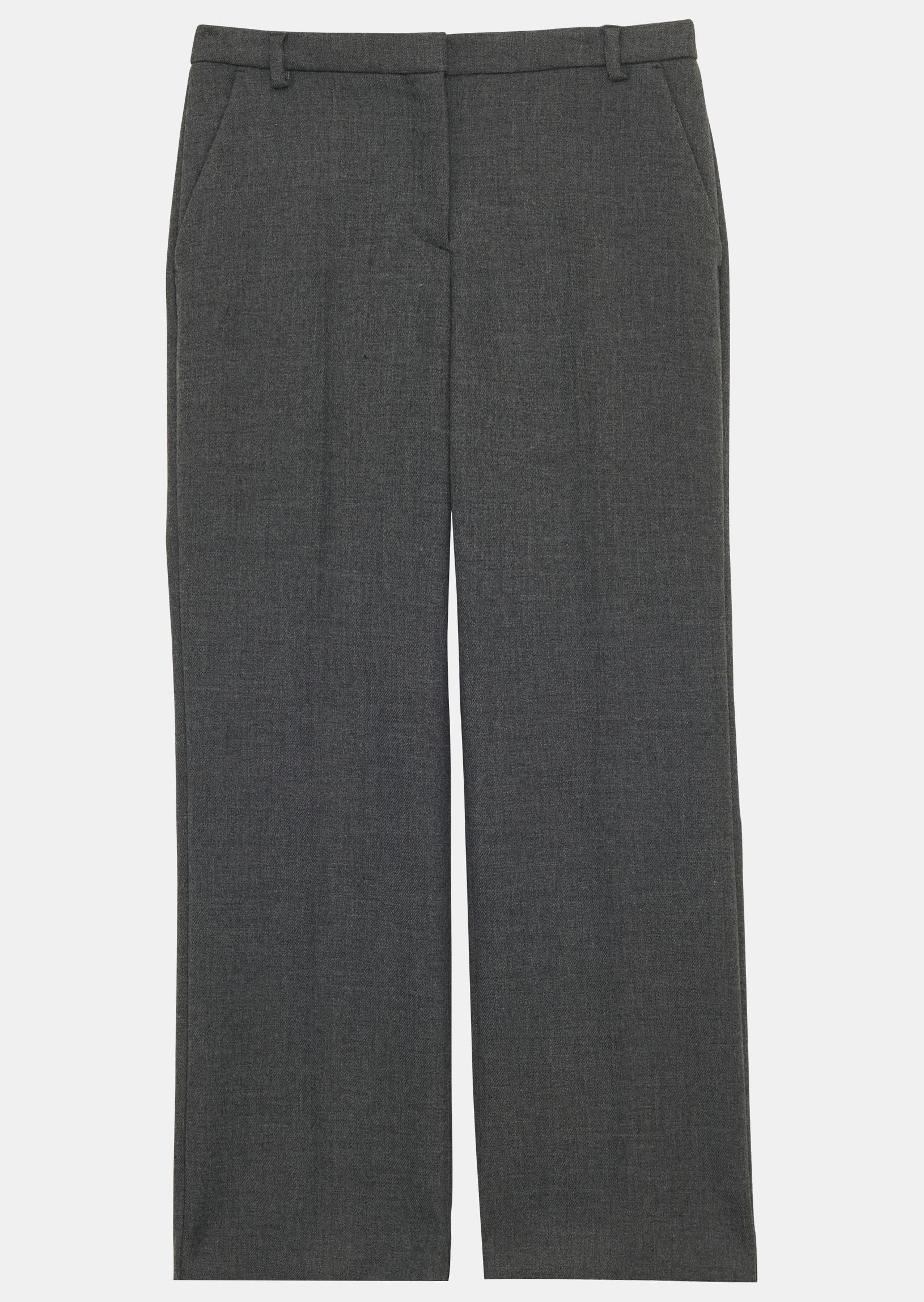 Pantalon Pampille gris en laine tailleur Faume - seconde main
