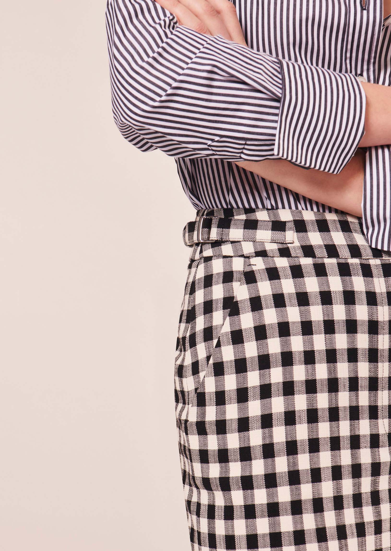 Jupe Justina noire en vichy Faume - seconde main