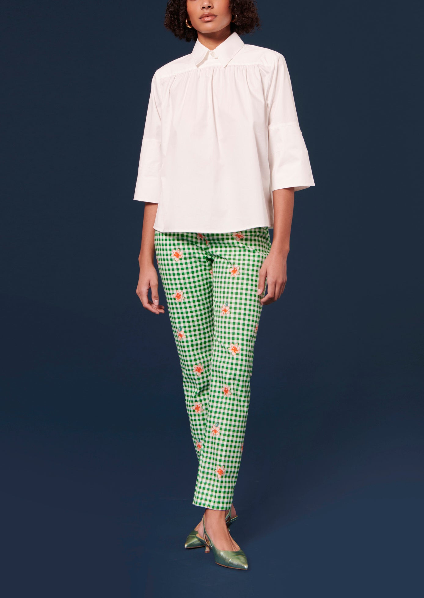 Top Trinity blanc en popeline Faume - seconde main