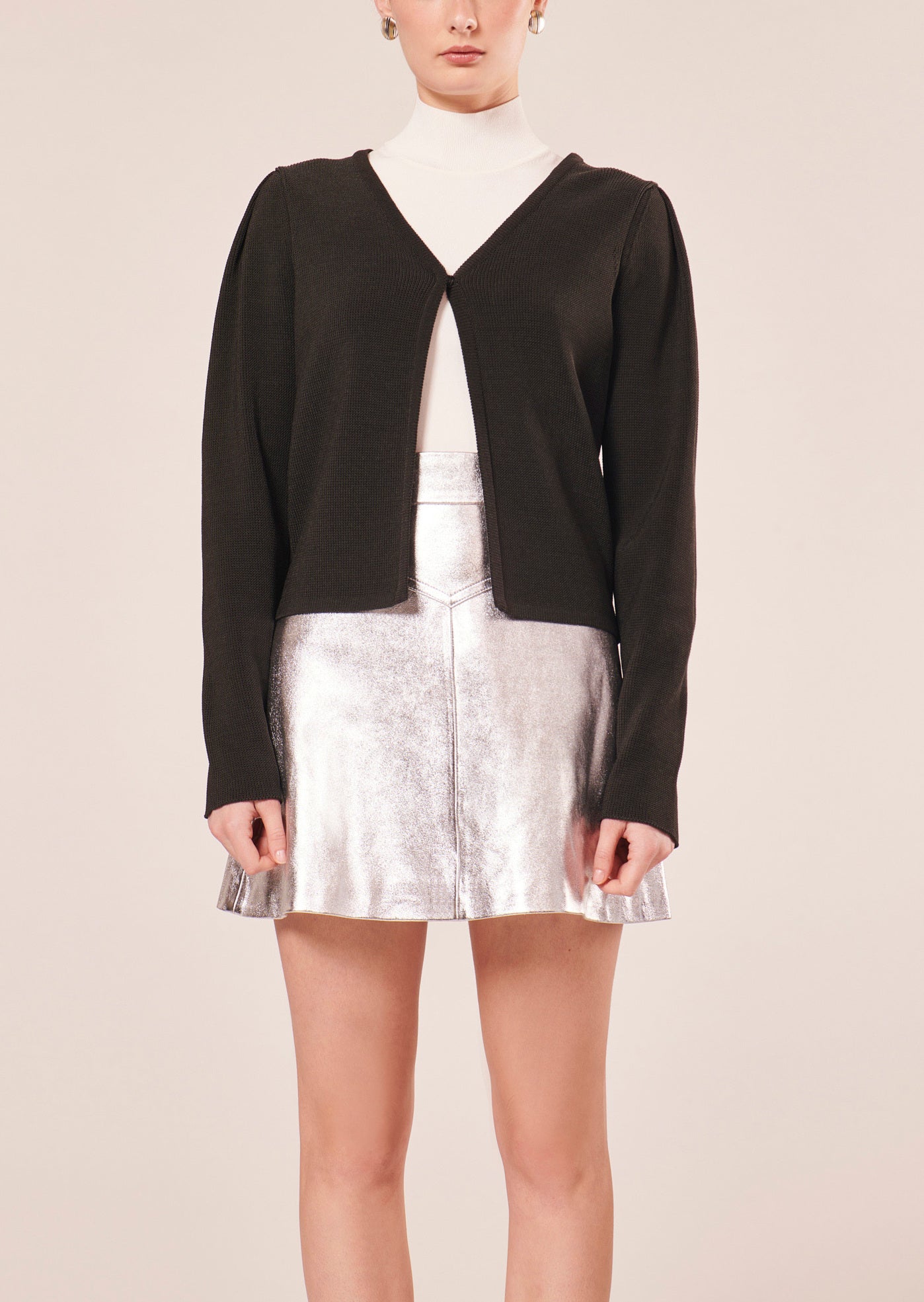 Gilet Glenn noir en coton irisé Faume - seconde main