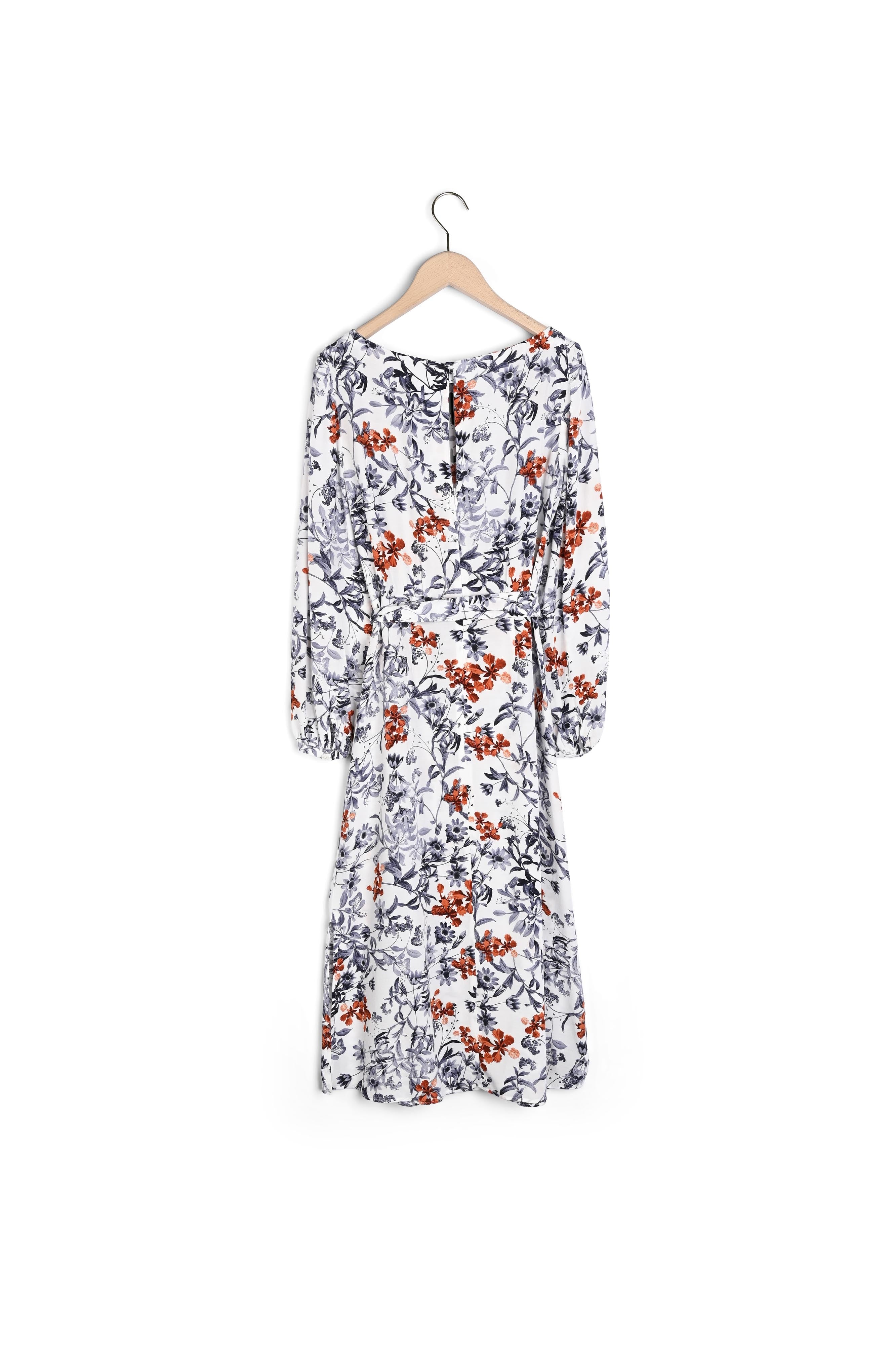 Robe longue Rilly en viscose imprimé fleurs japonaises Faume - seconde main