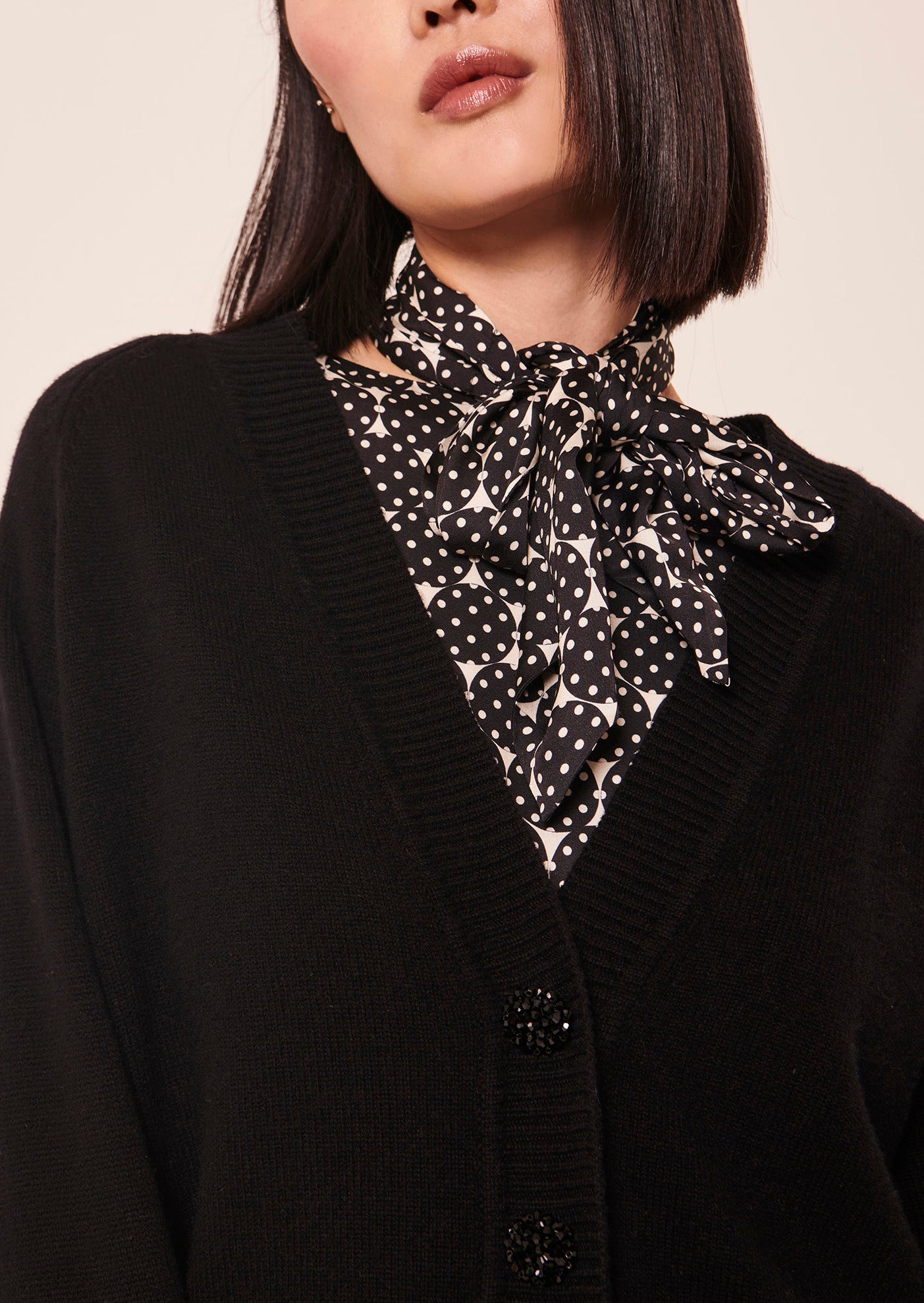 Gilet Giulietta noir en laine Faume - seconde main