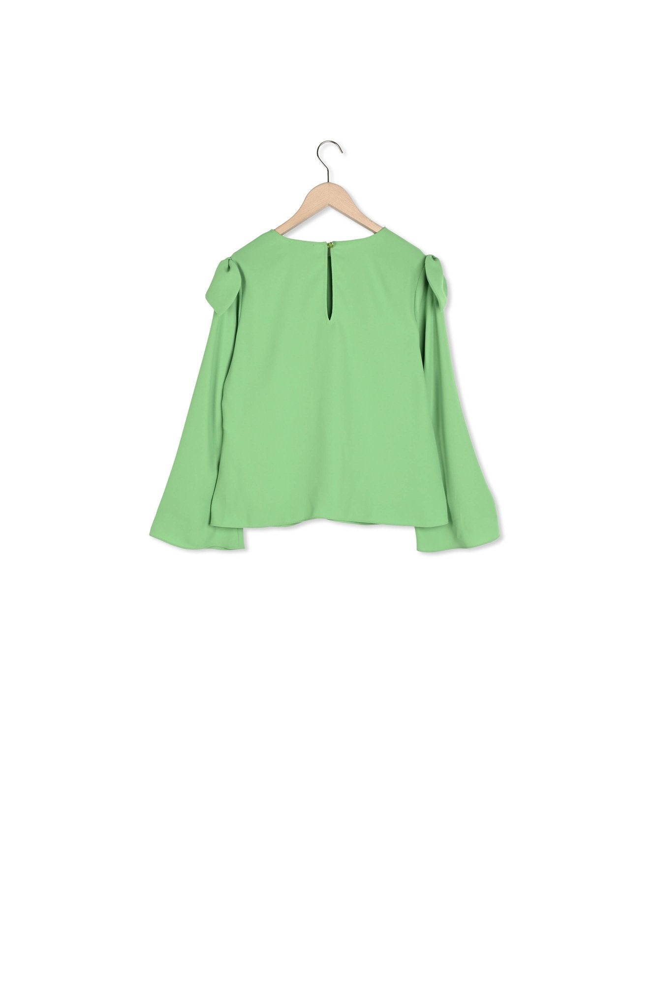 Top Tournesol vert en crêpe Faume - seconde main