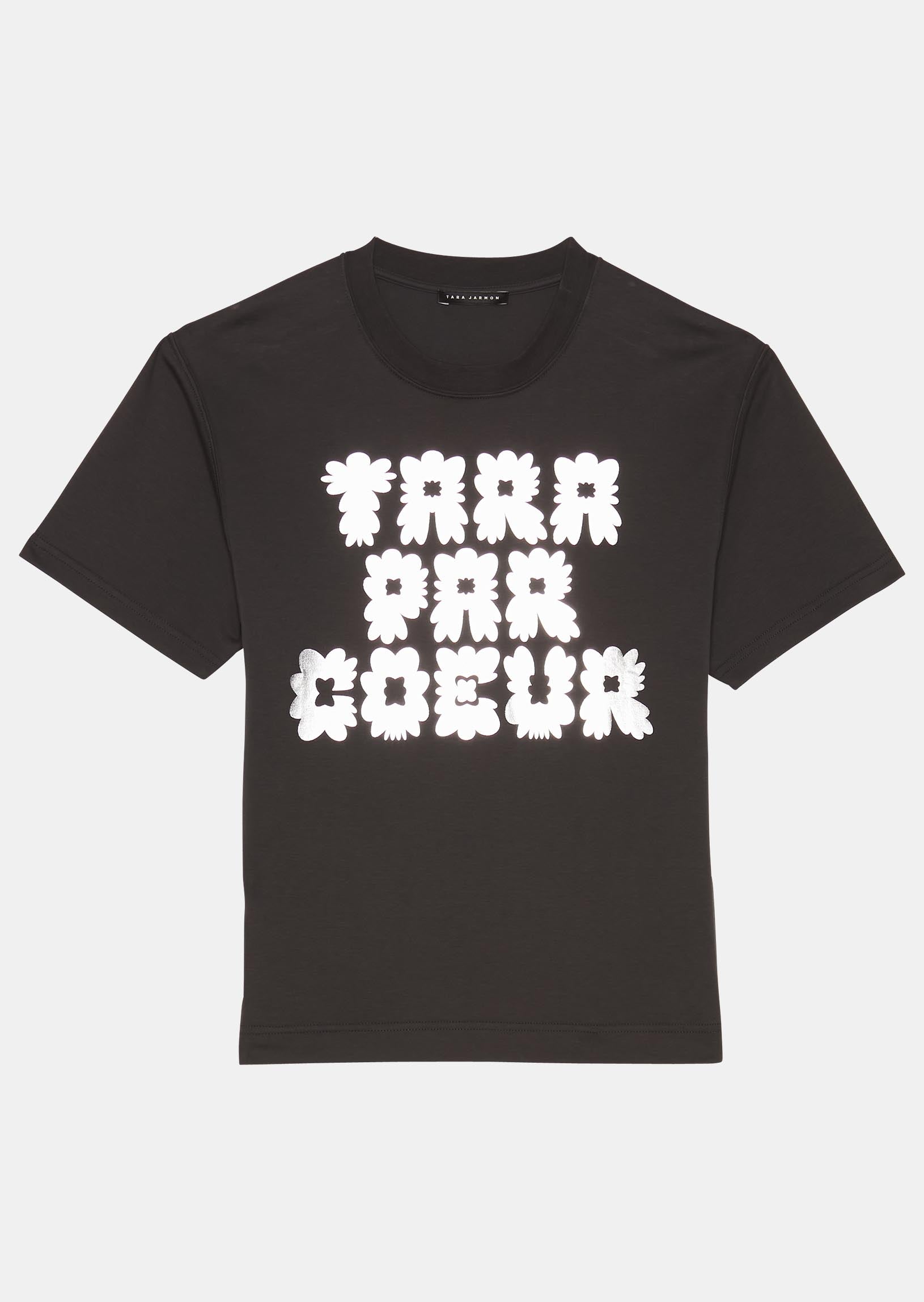 T-shirt Trefle gris en coton Faume - seconde main