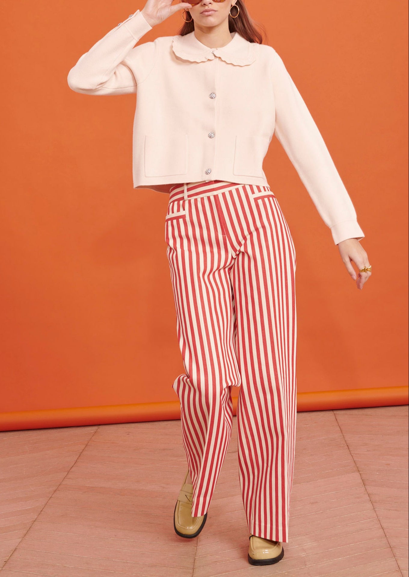 Gilet Gala nude en maille Faume - seconde main