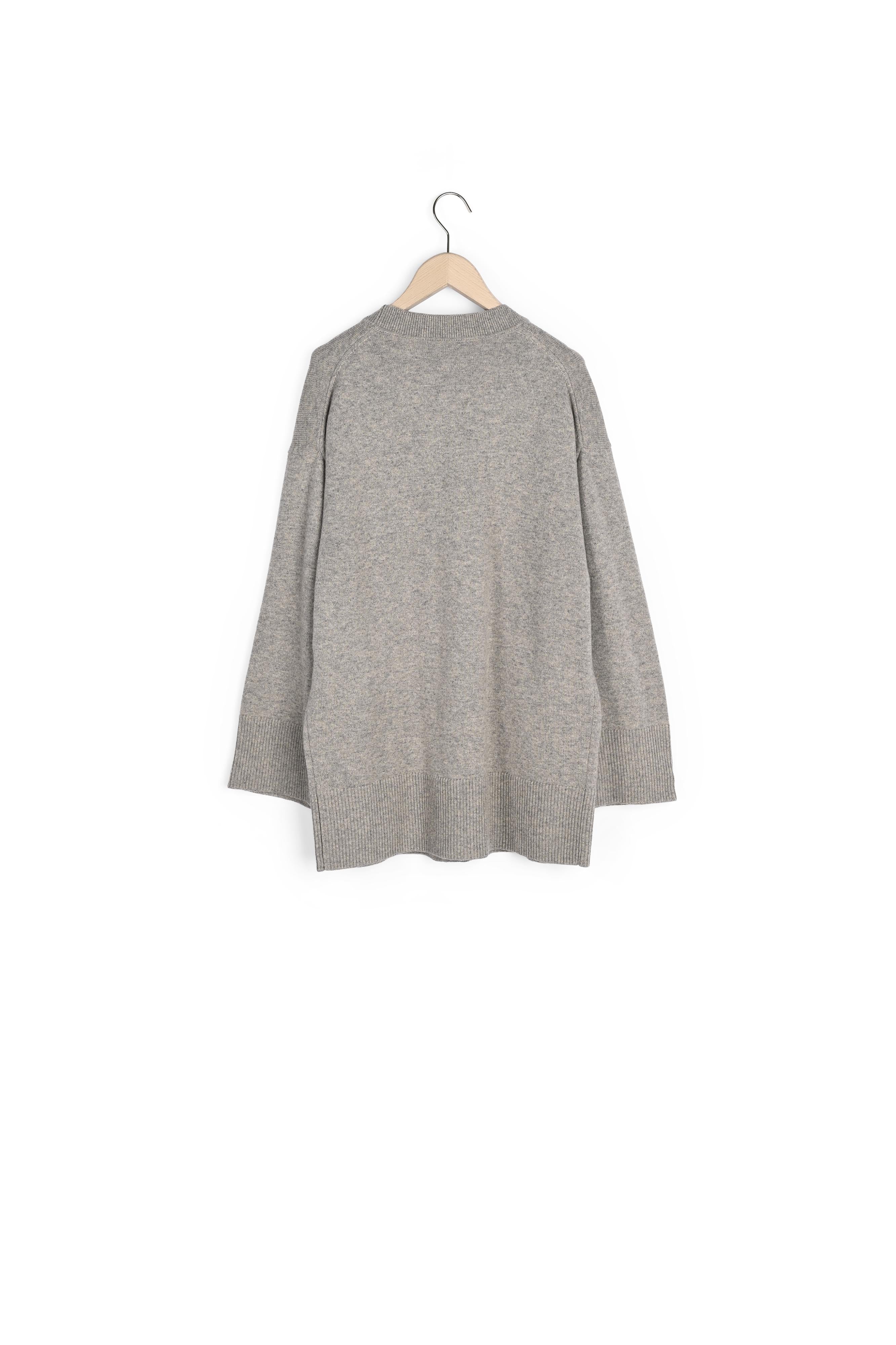 Gilet Ginger beige en laine merinos et alpaga Faume - seconde main