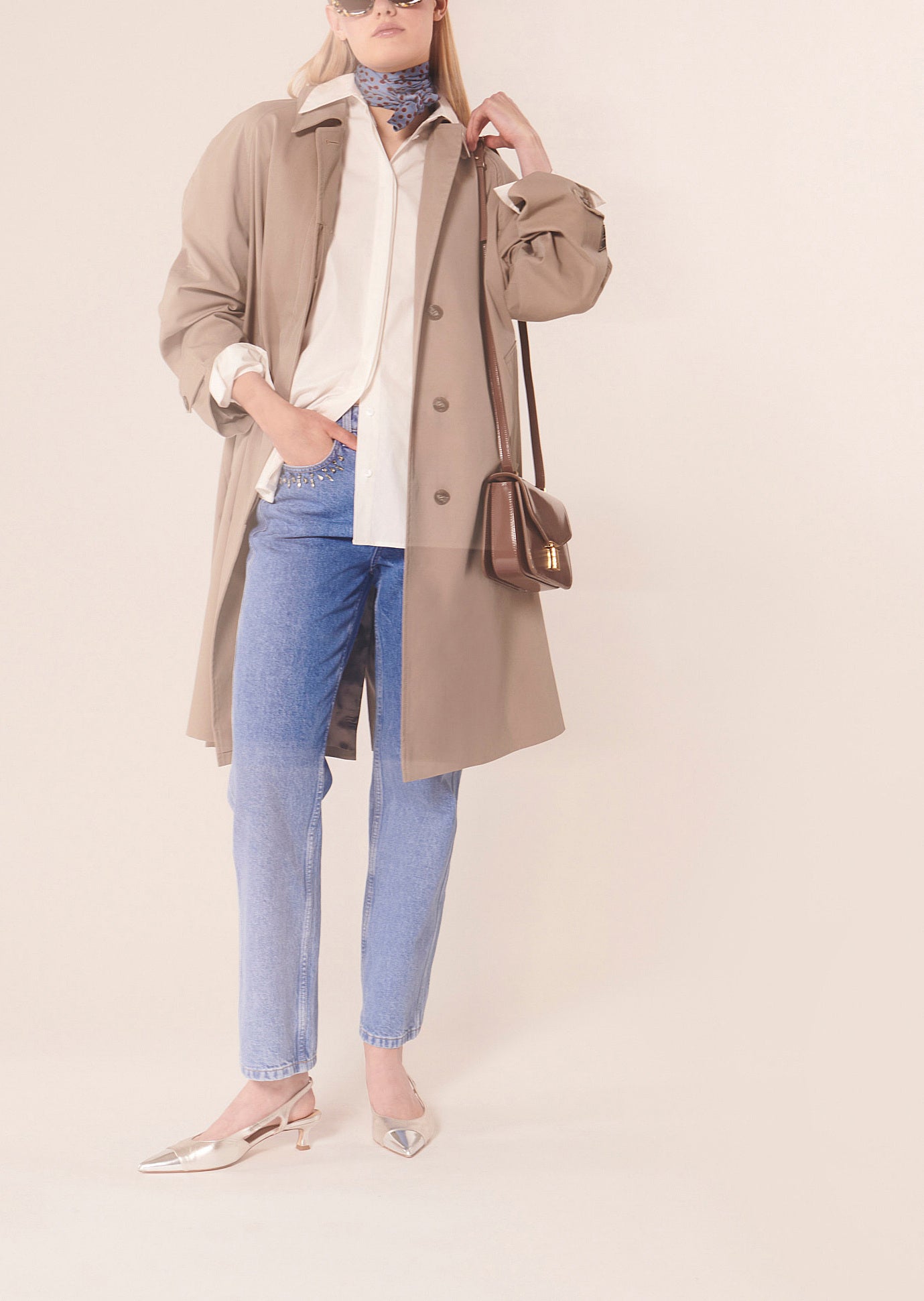 Chemise Clarence blanche en popeline Faume - seconde main