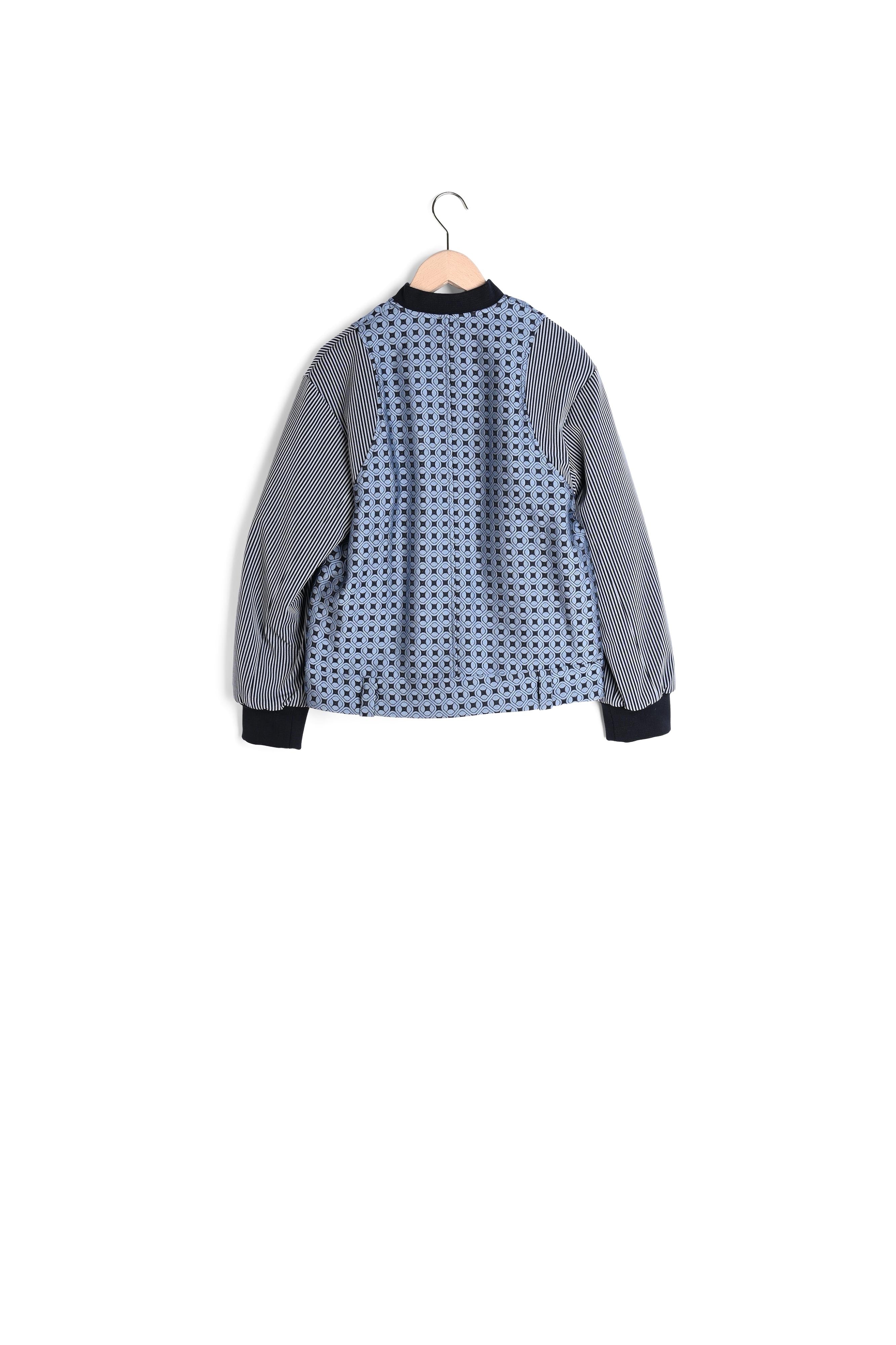 Veste Valeska bleue en jacquard Faume - seconde main