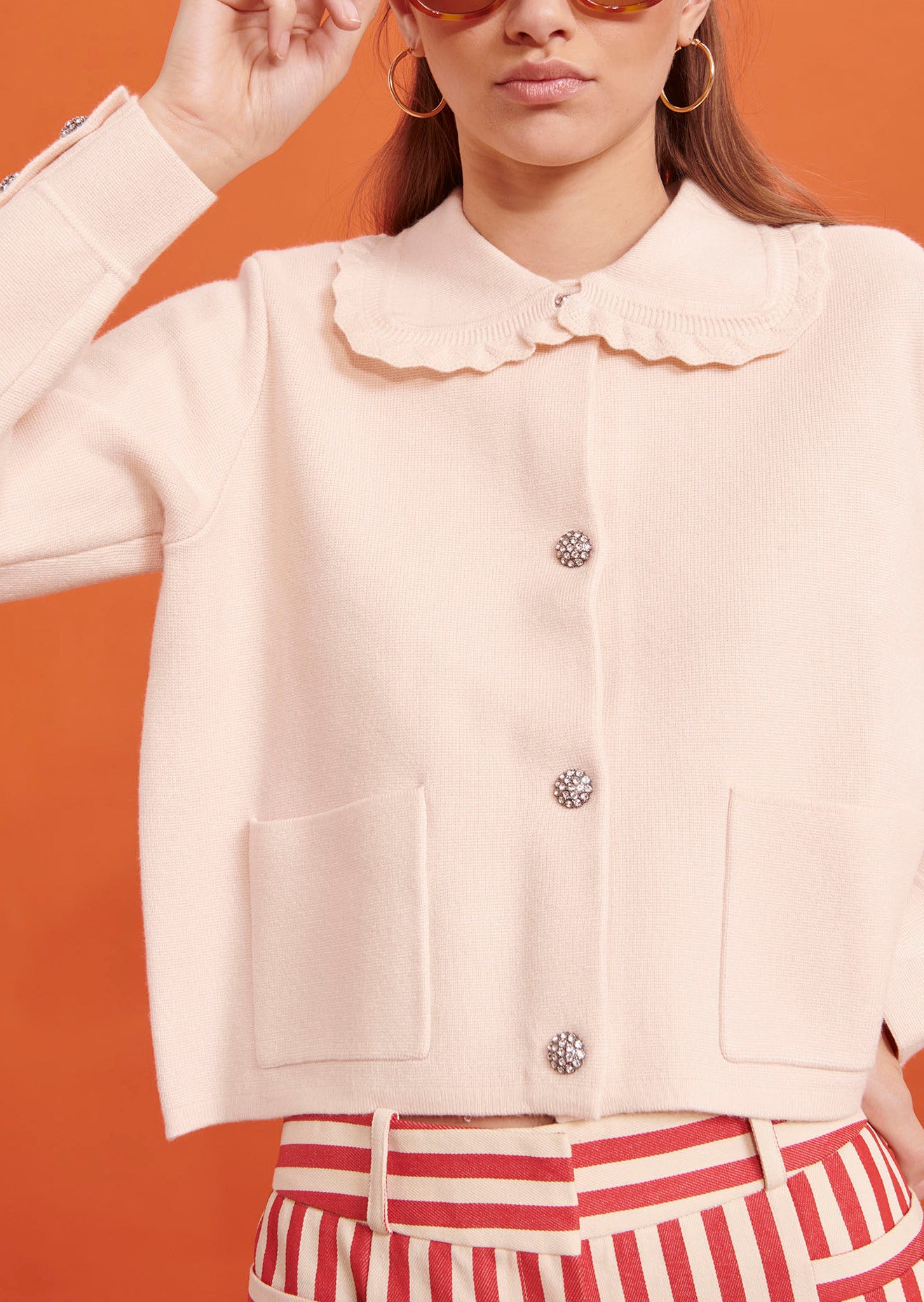 Gilet Gala nude en maille Faume - seconde main