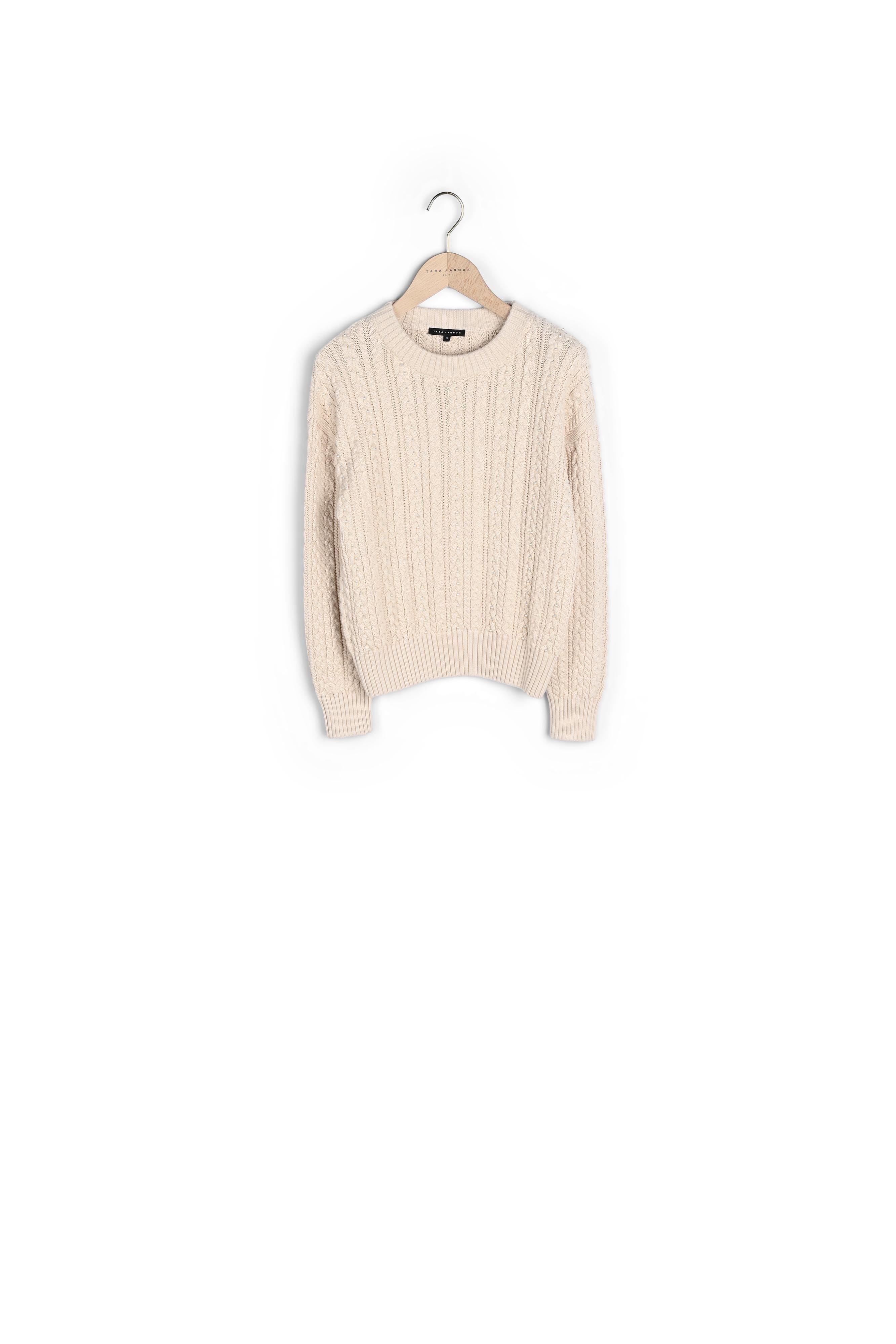 Maille beige avec perles Faume - seconde main