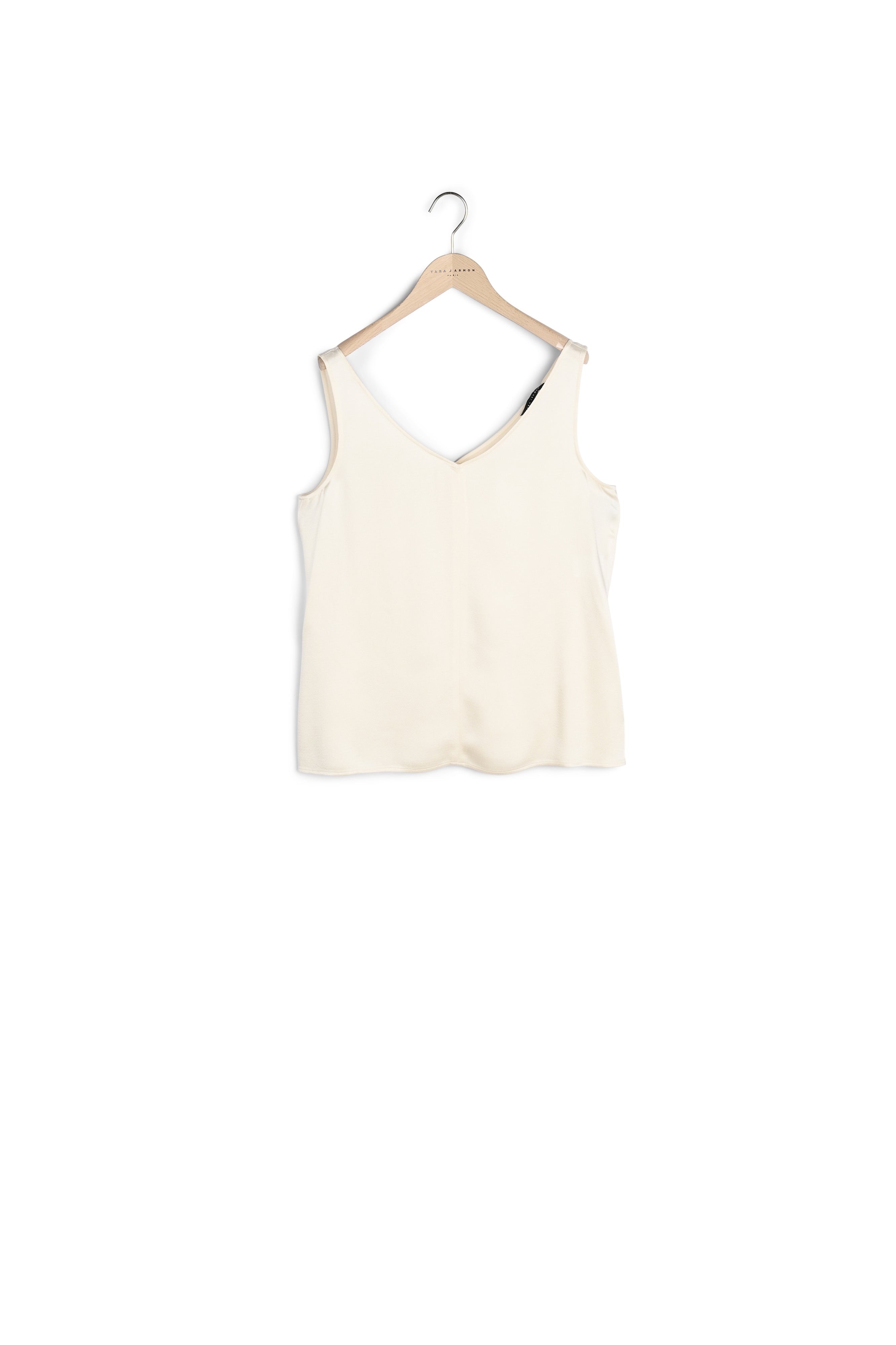 Débardeur Telia en crêpe martelé écru Faume - seconde main