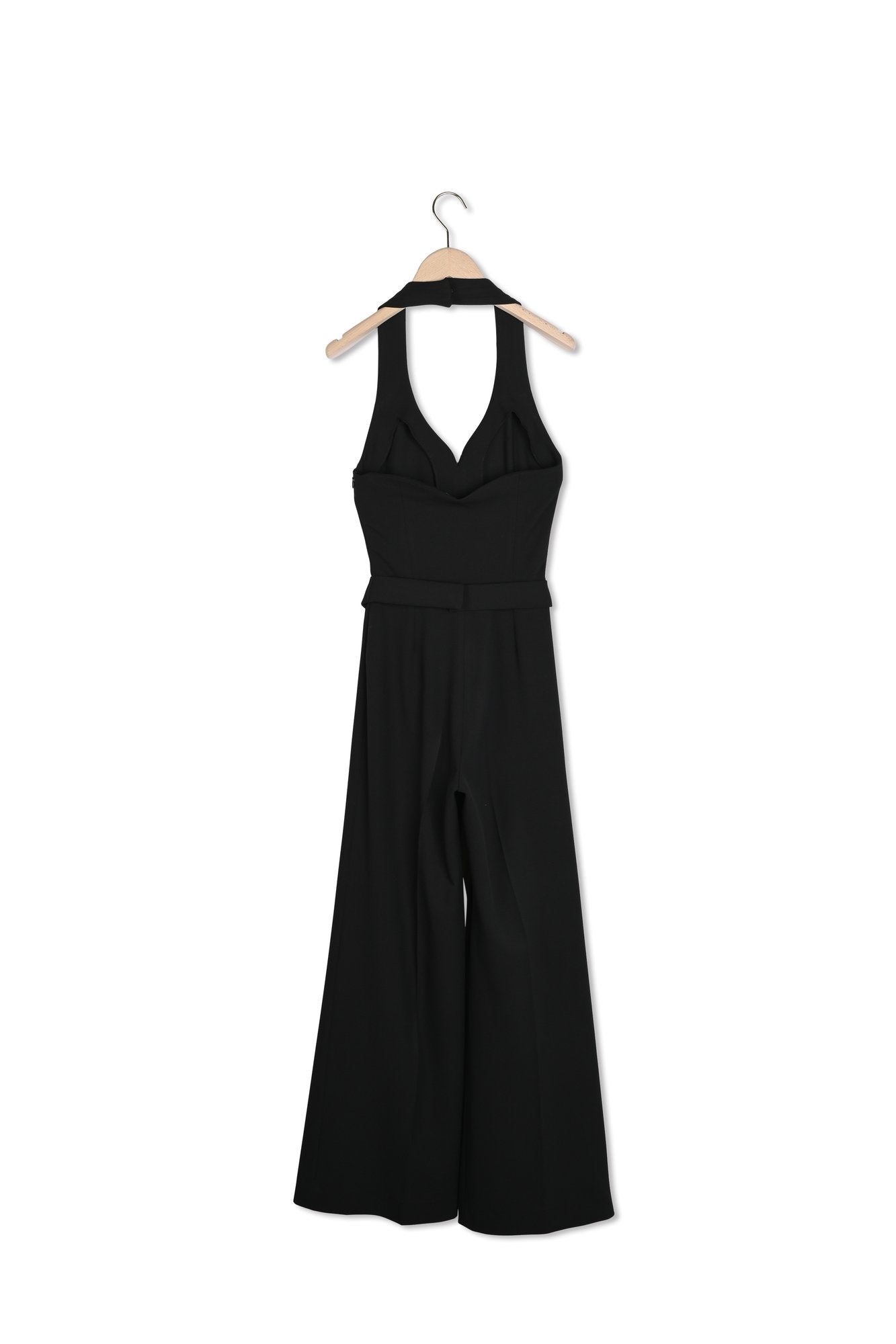 Combinaison Courtney noire en toile stretch Faume - seconde main