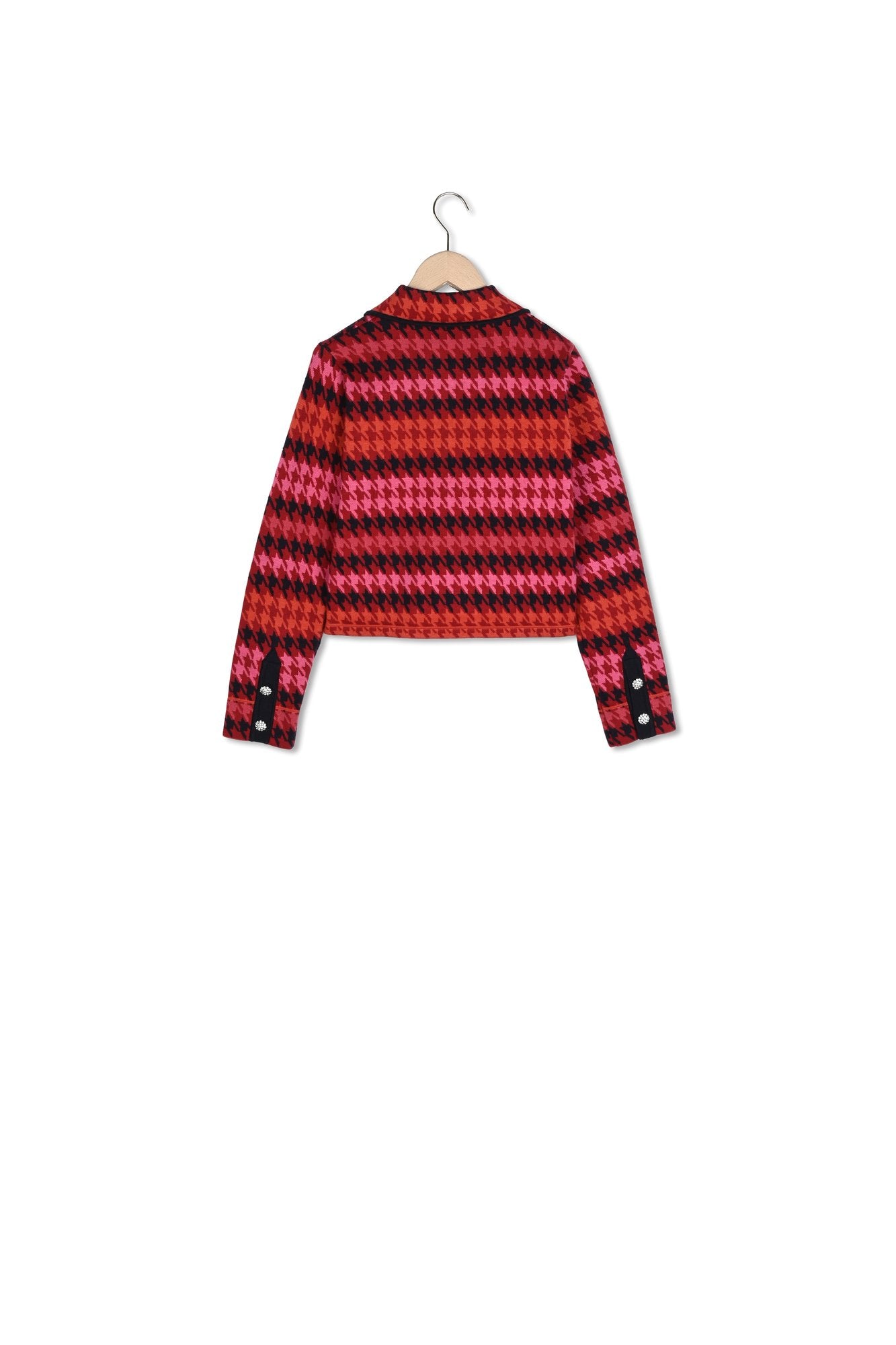 Gilet Gala bordeaux pied de poule Faume - seconde main