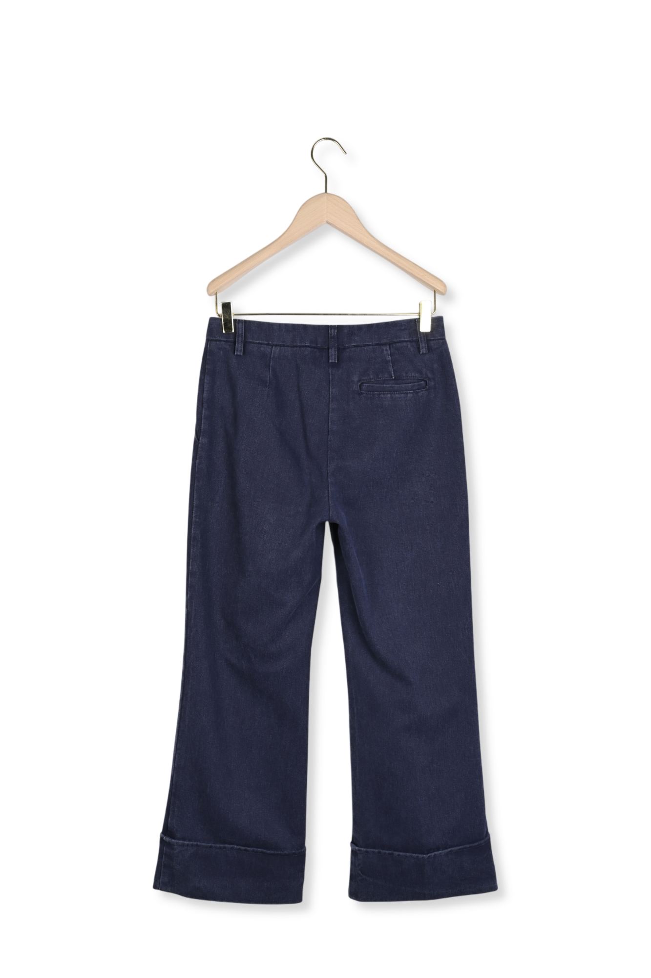 Pantalon bleu foncé en denim Pierre Faume - seconde main