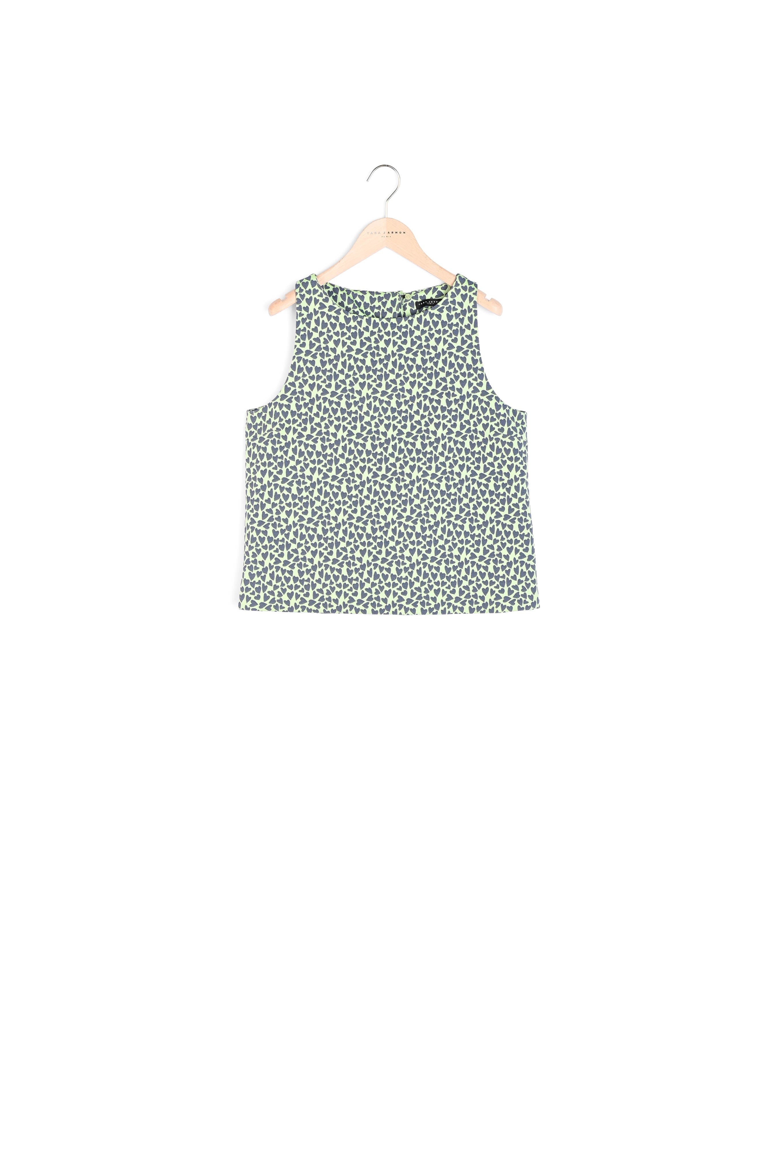 Top Tatou vert en jacquard Faume - seconde main