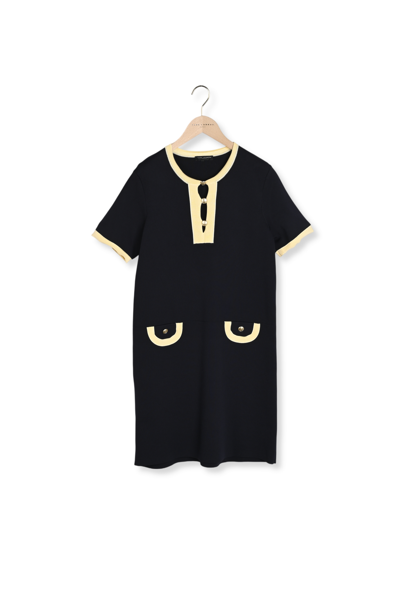 Robe bicolore nuit et écrue Roller Faume - seconde main