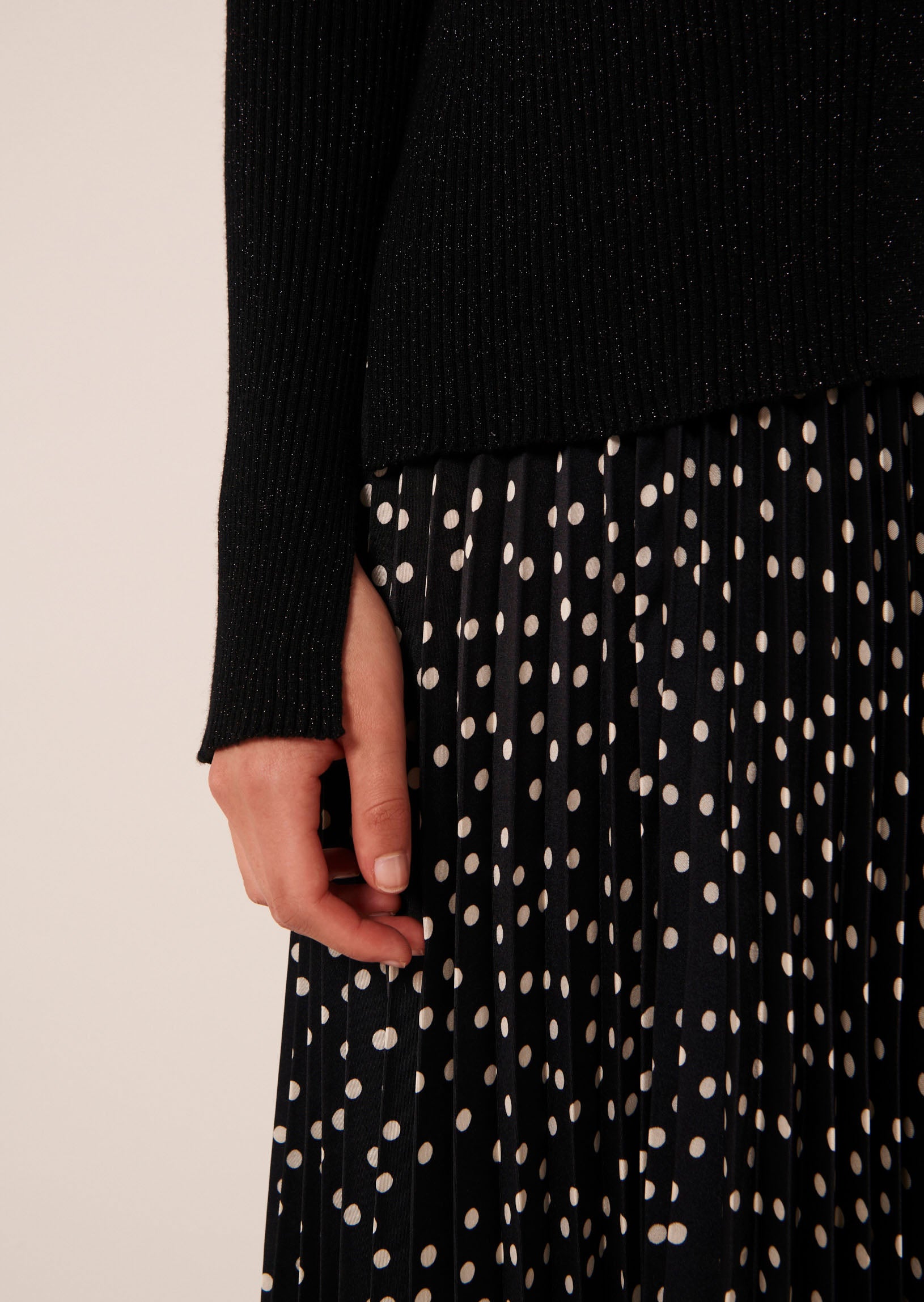 Cardigan Glossie noir en laine et lurex Faume - seconde main