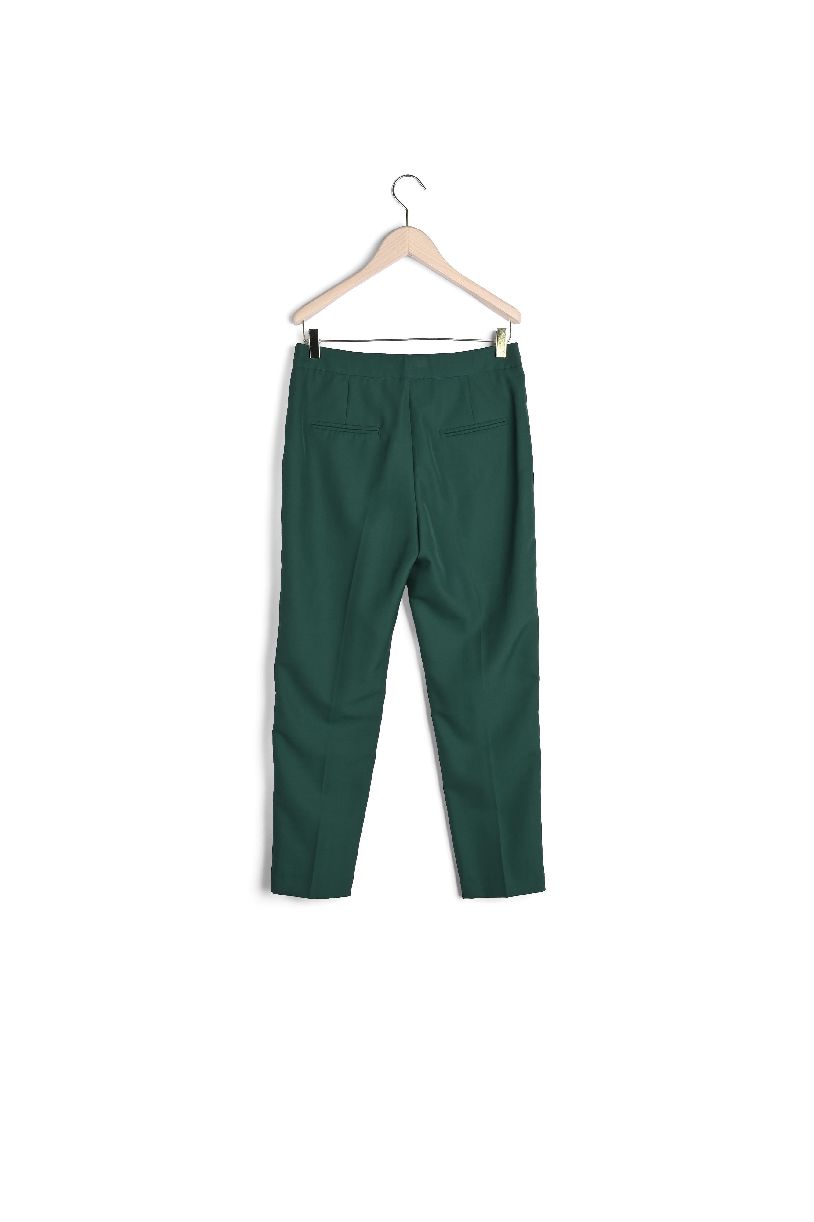 Pantalon de tailleur Paul émeraude en laine froide Faume - seconde main