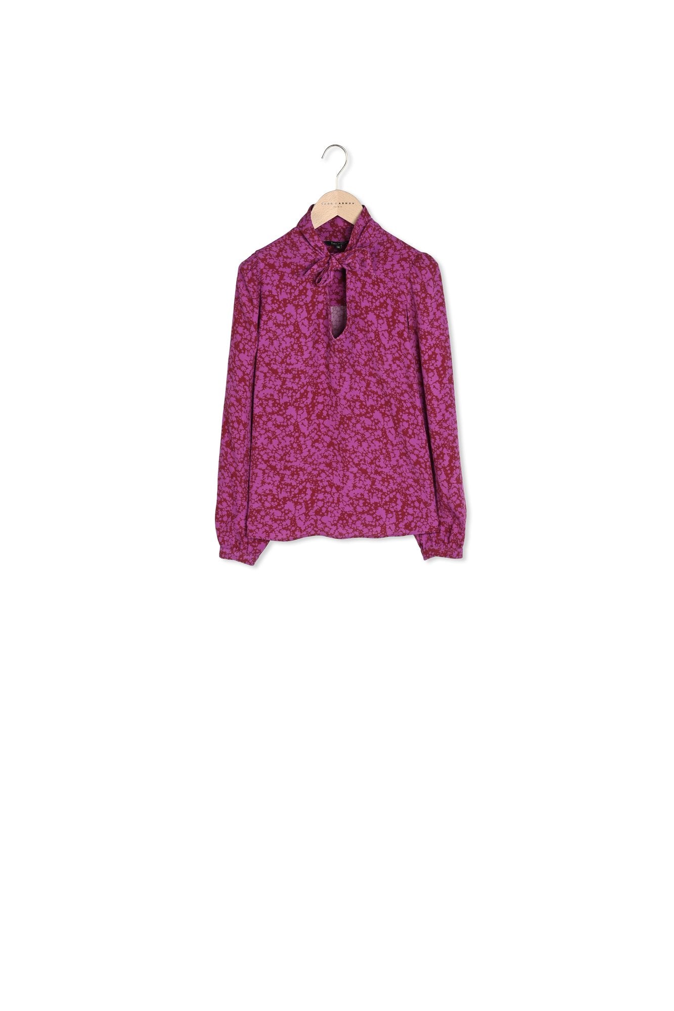 Top rose imprimé coton Faume - seconde main