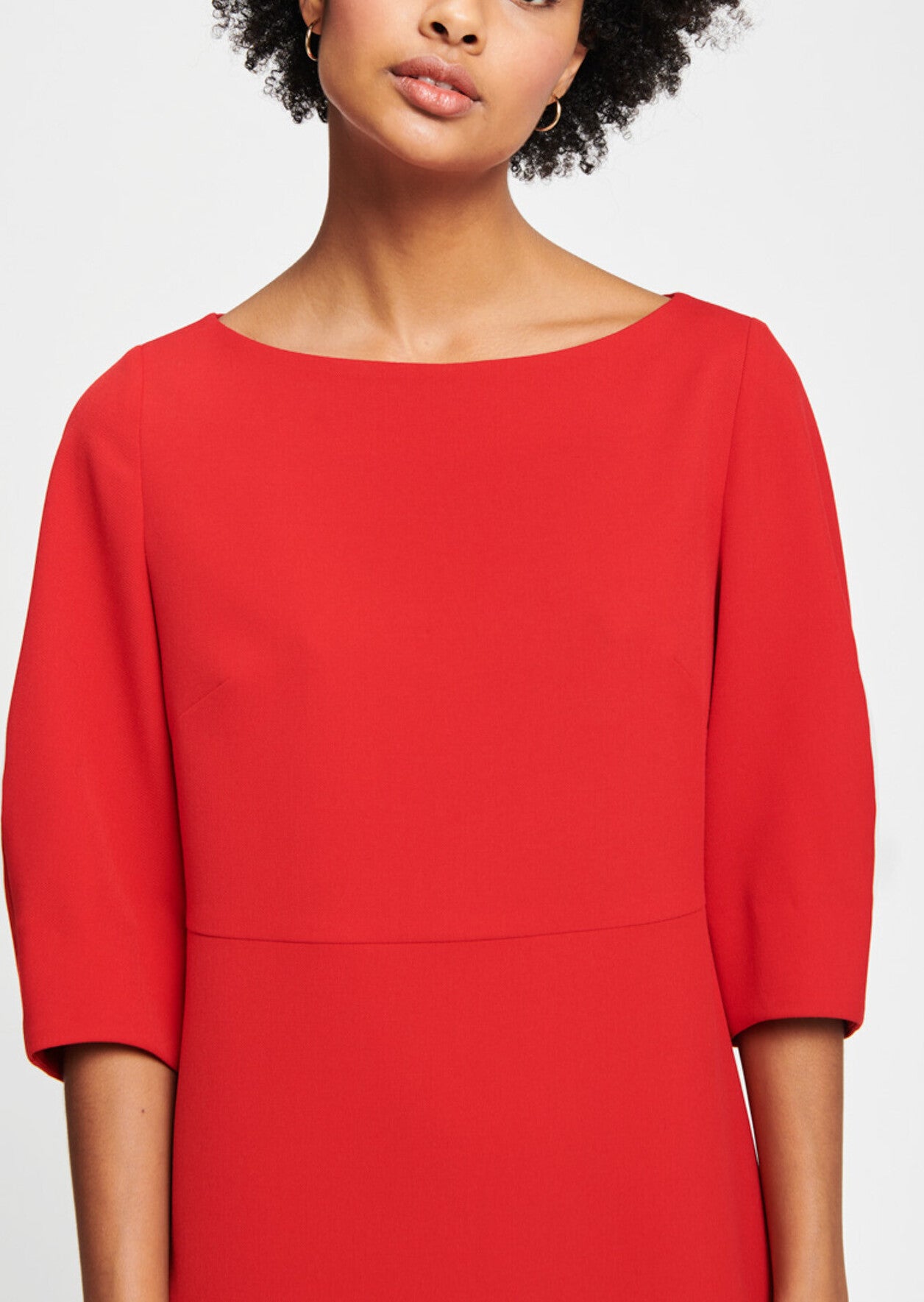 Robe rouge en toile gabardine Faume - seconde main