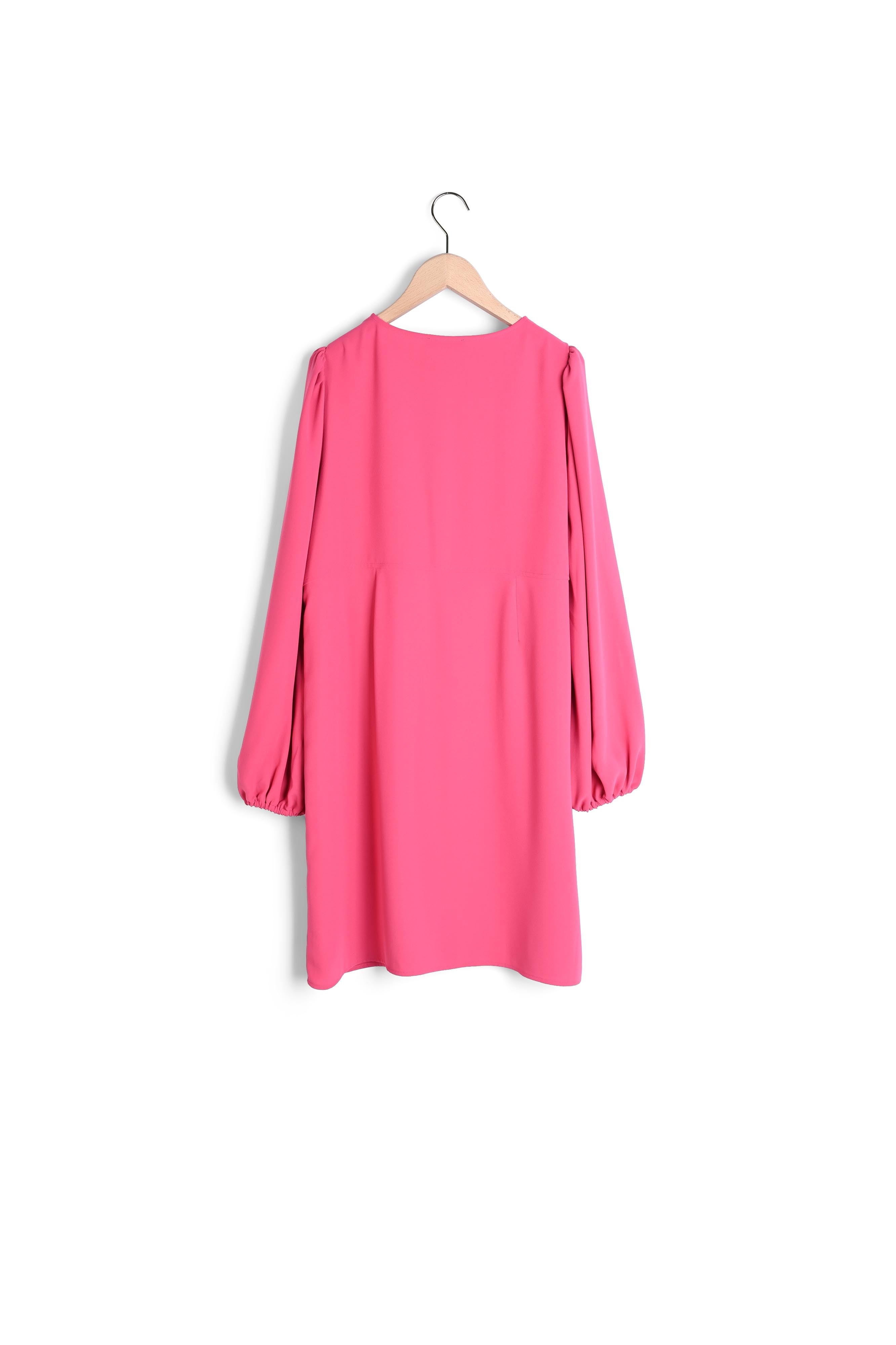 Robe Rolis rose fuchsia en crêpe Faume - seconde main