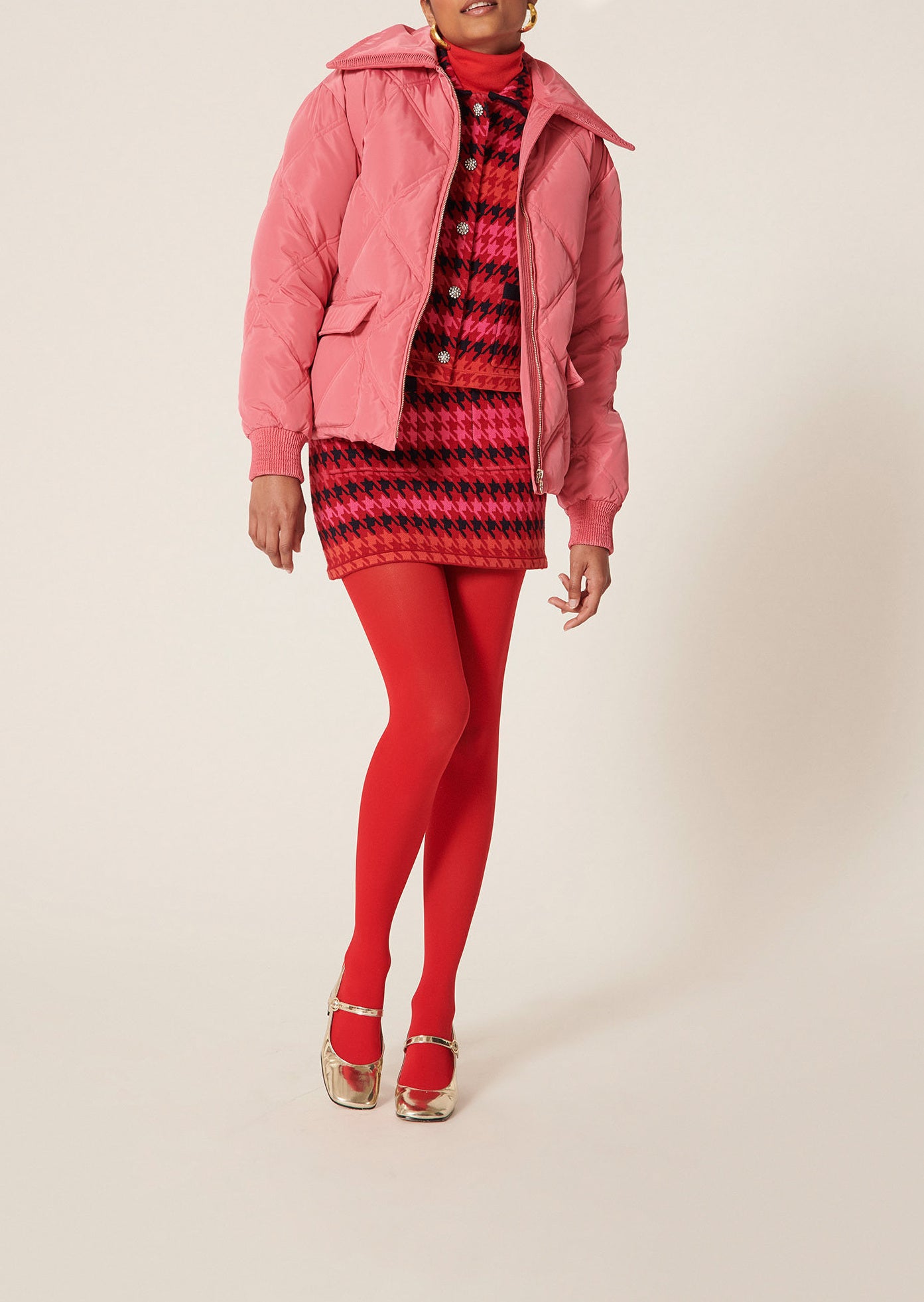 Doudoune Dona rose matelassée Faume - seconde main