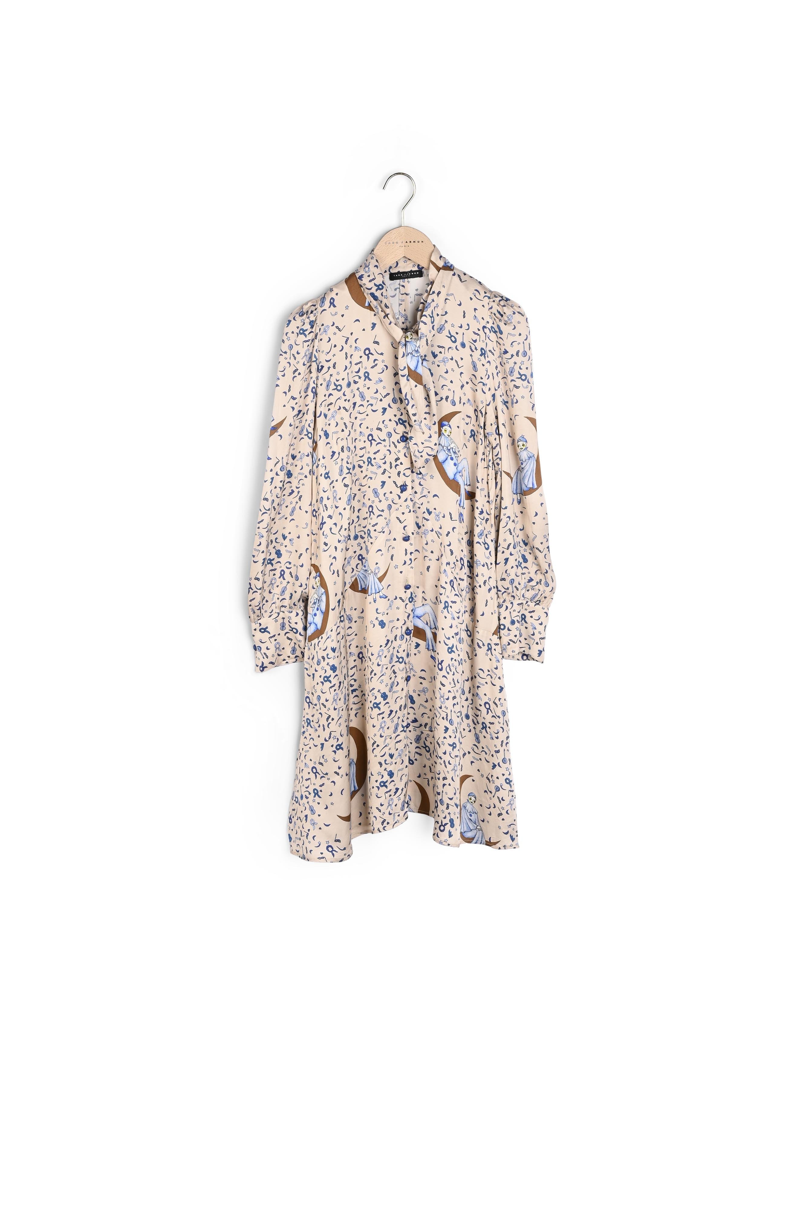 Robe Roccala beige imprimé Faume - seconde main