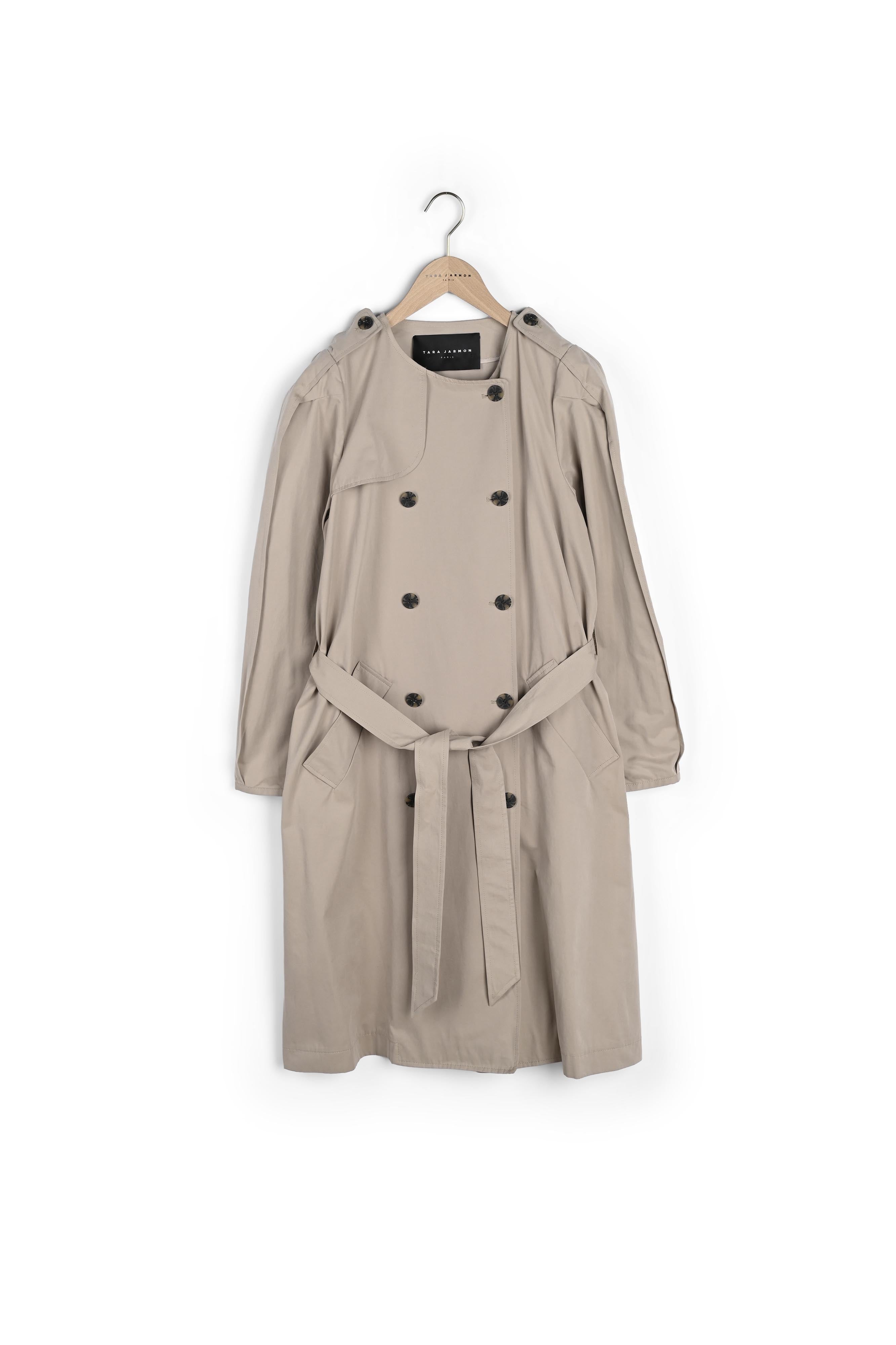 Trench-coat Idylle beige peau de pêche Faume - seconde main