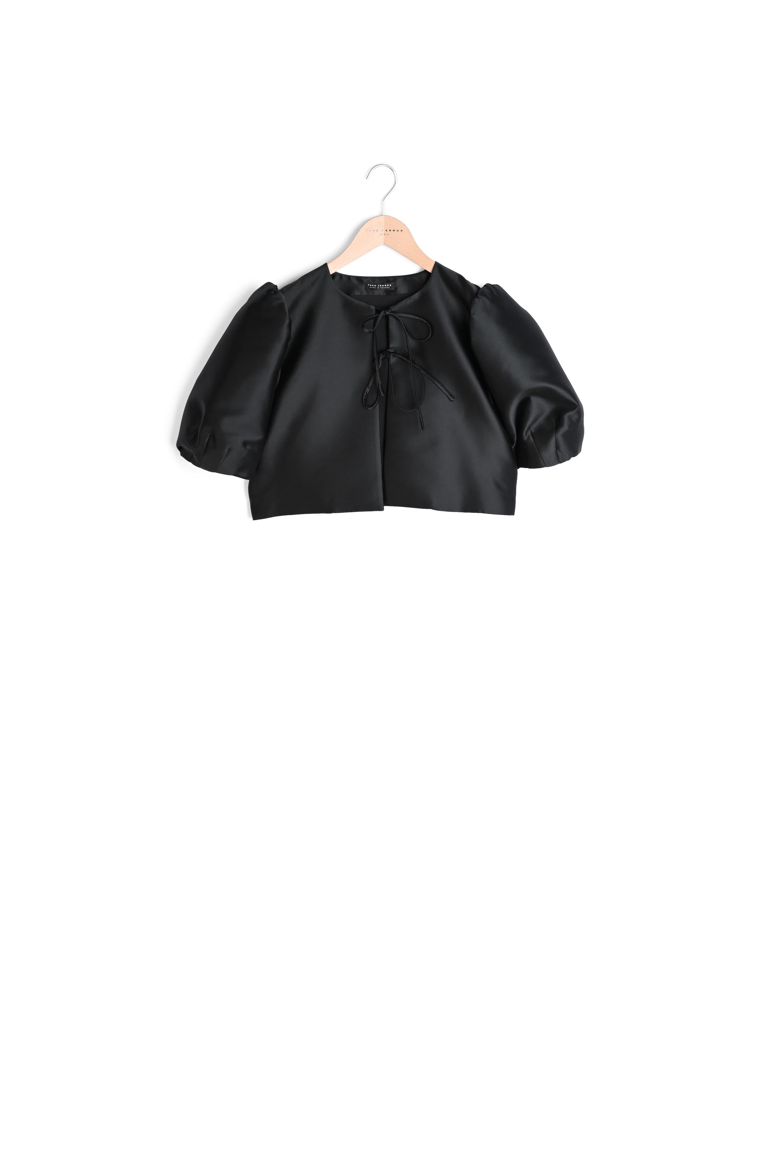 Veste Valentine noire en satin Faume - seconde main