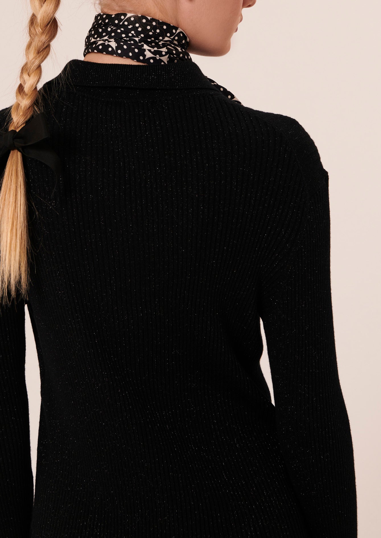 Cardigan Glossie noir en laine et lurex Faume - seconde main