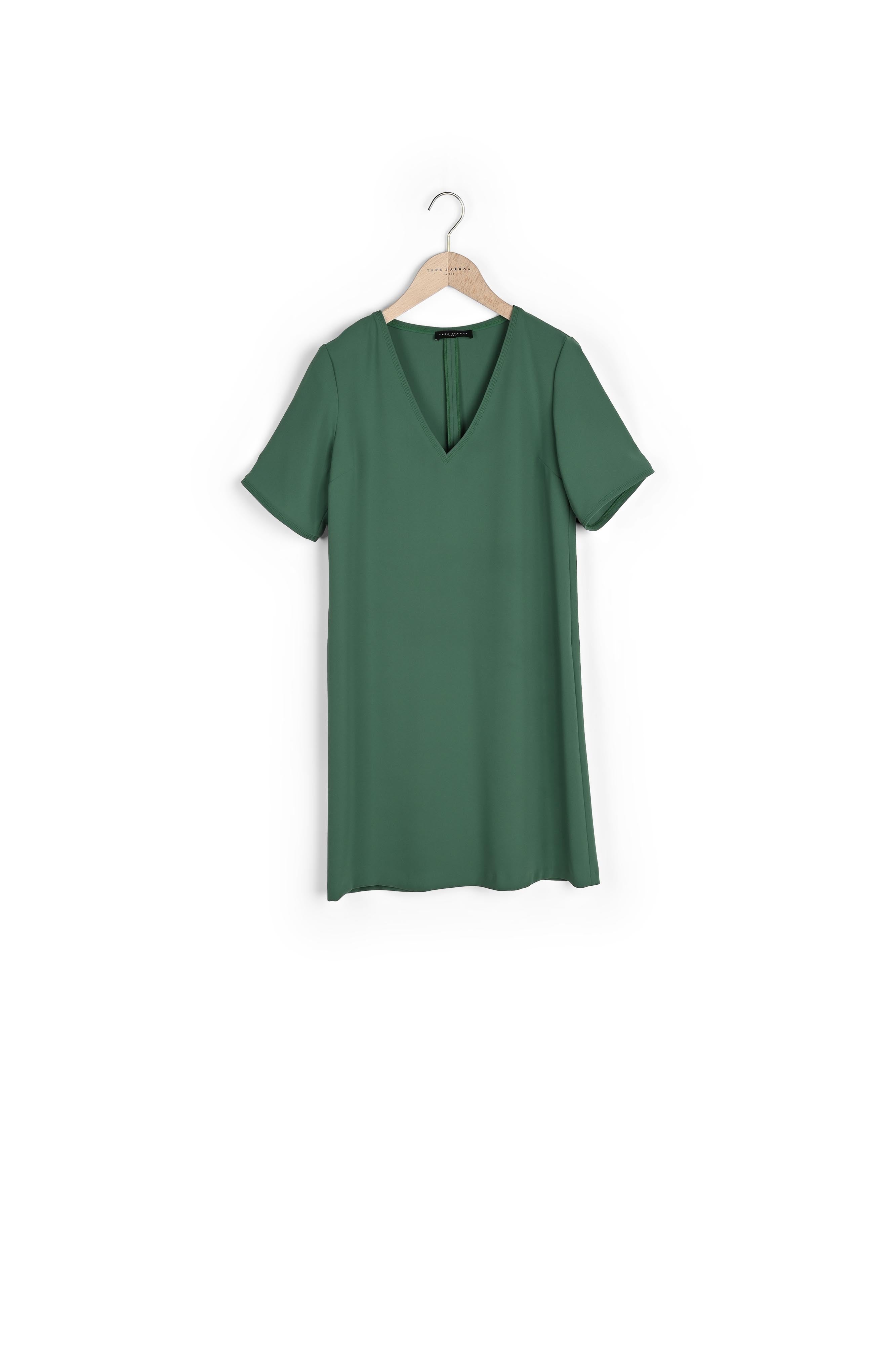 Robe Ruban émeraude en crêpe Faume - seconde main