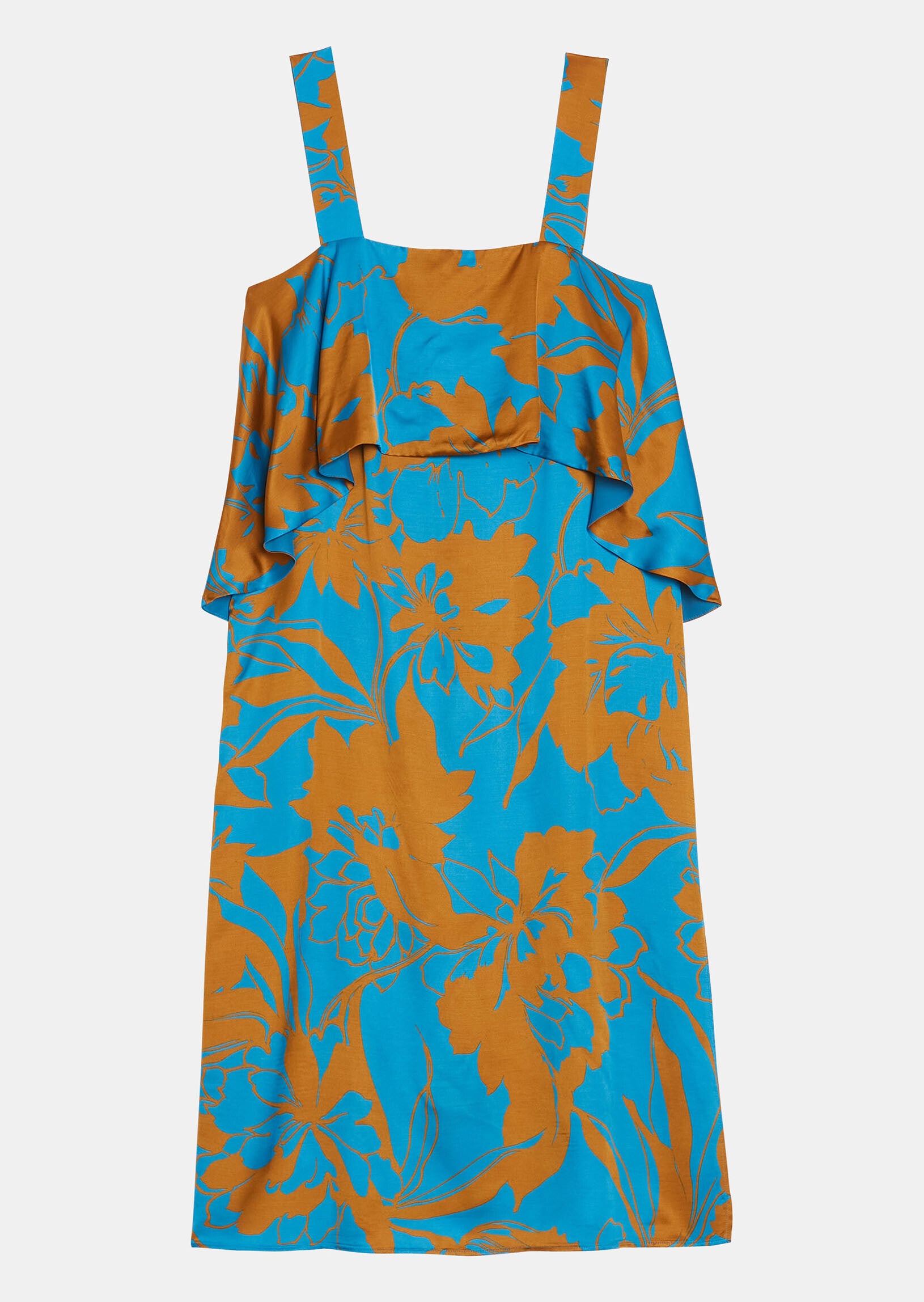 Robe Riisi mordorée imprimé maxi fleurs en viscose Faume - seconde main