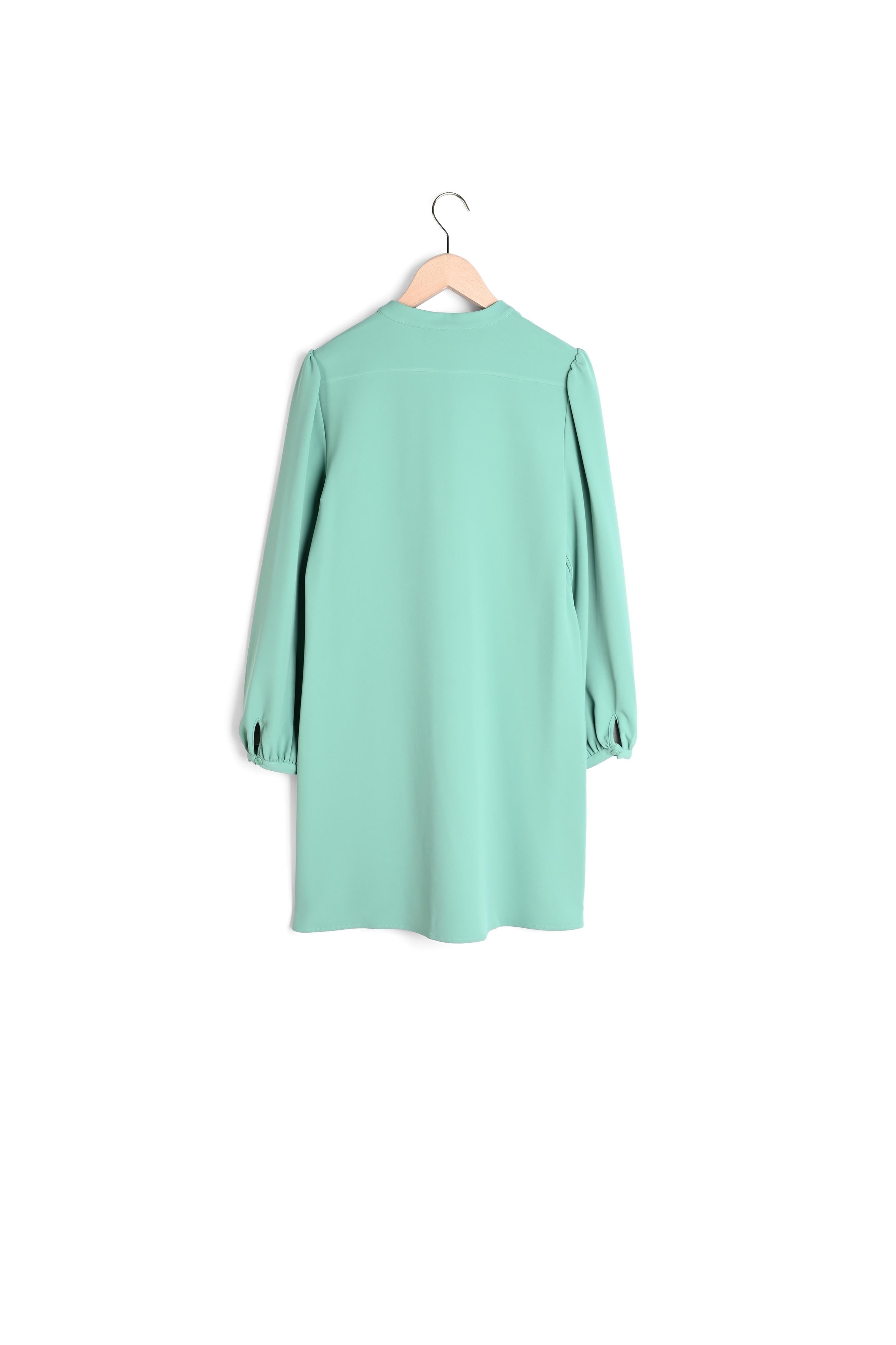 Robe Raiqa vert menthe en crêpe Faume - seconde main