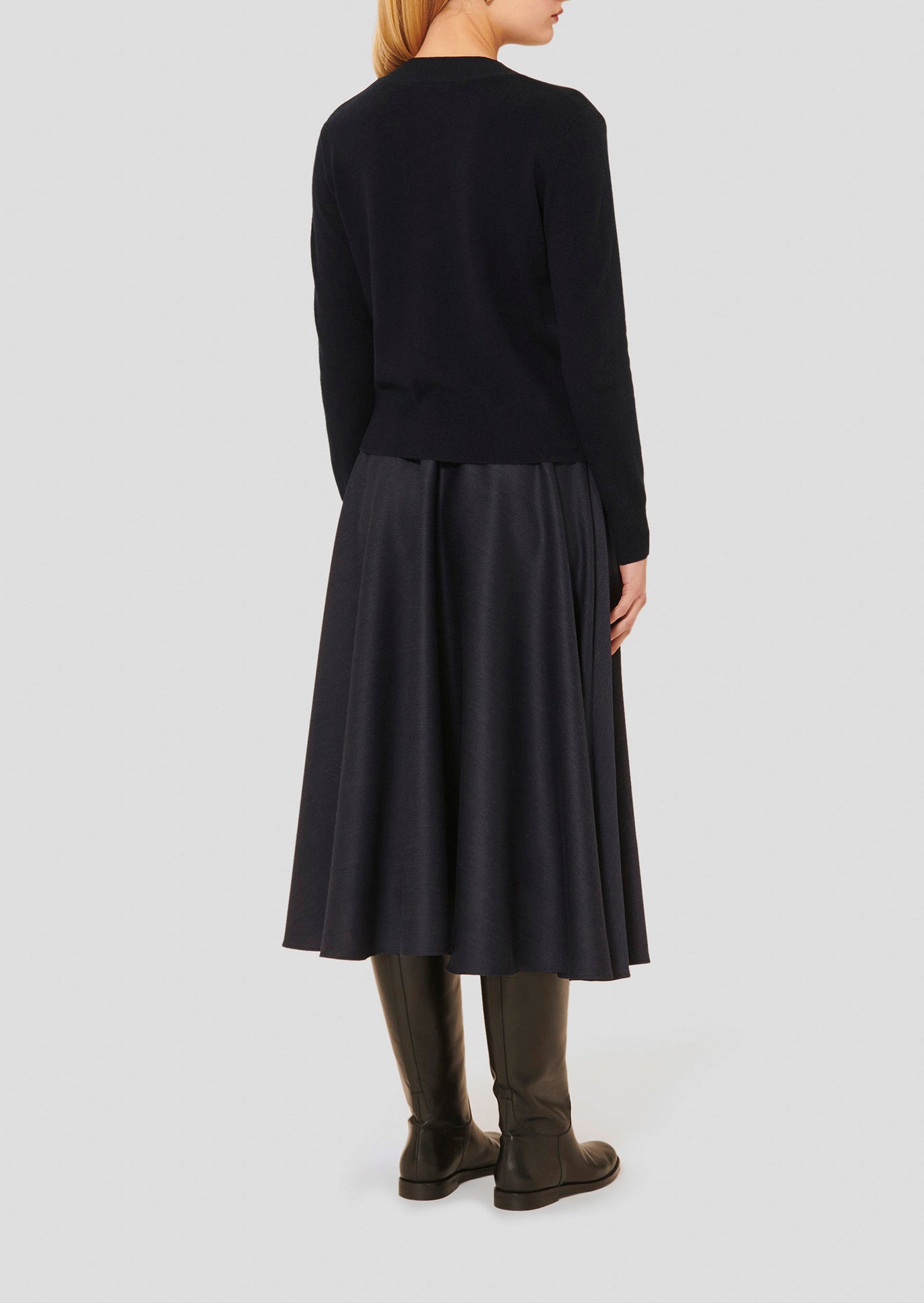 Gilet bleu nuit en laine Germain Faume - seconde main