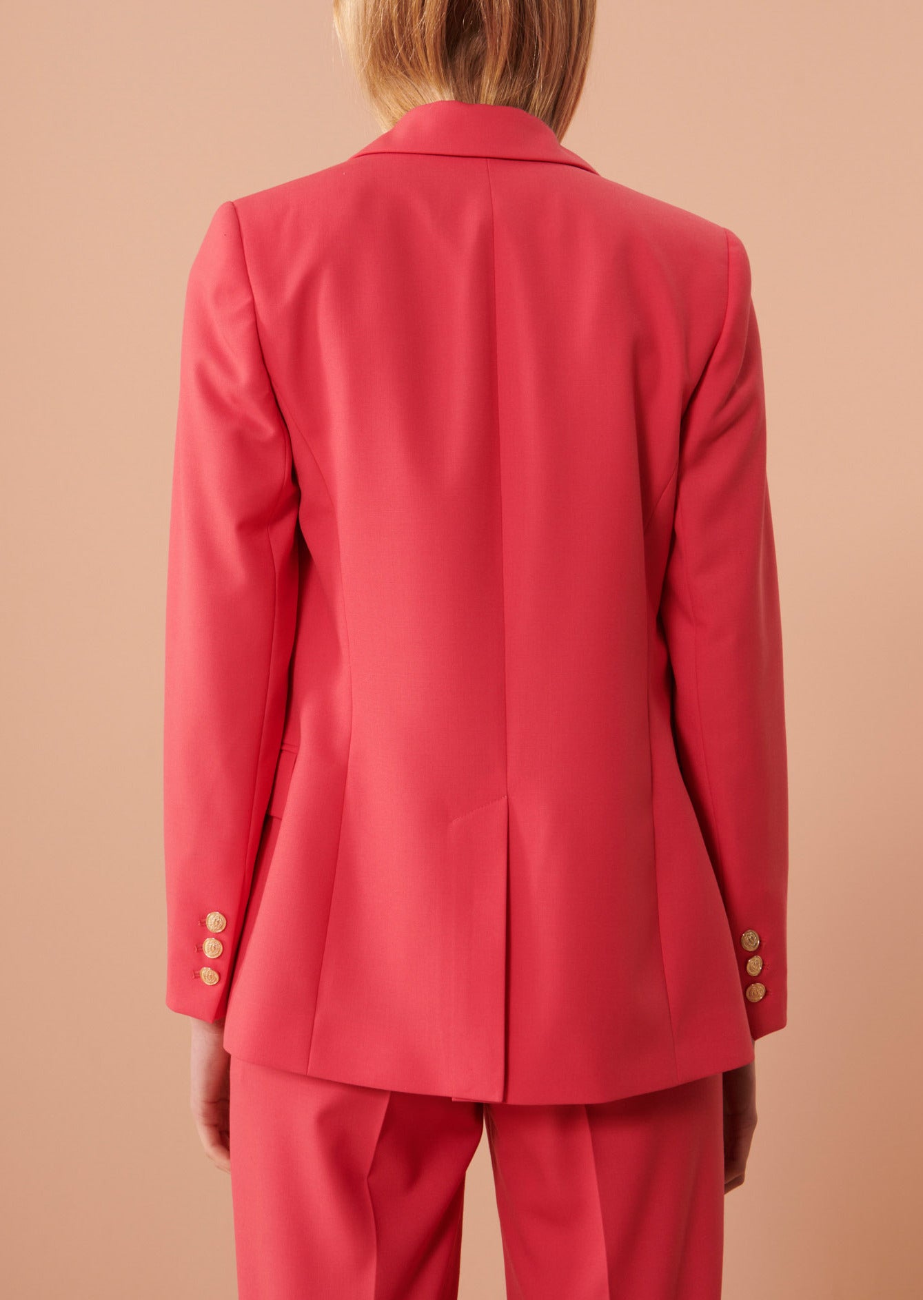 Veste Virgie rose en laine froide Faume - seconde main