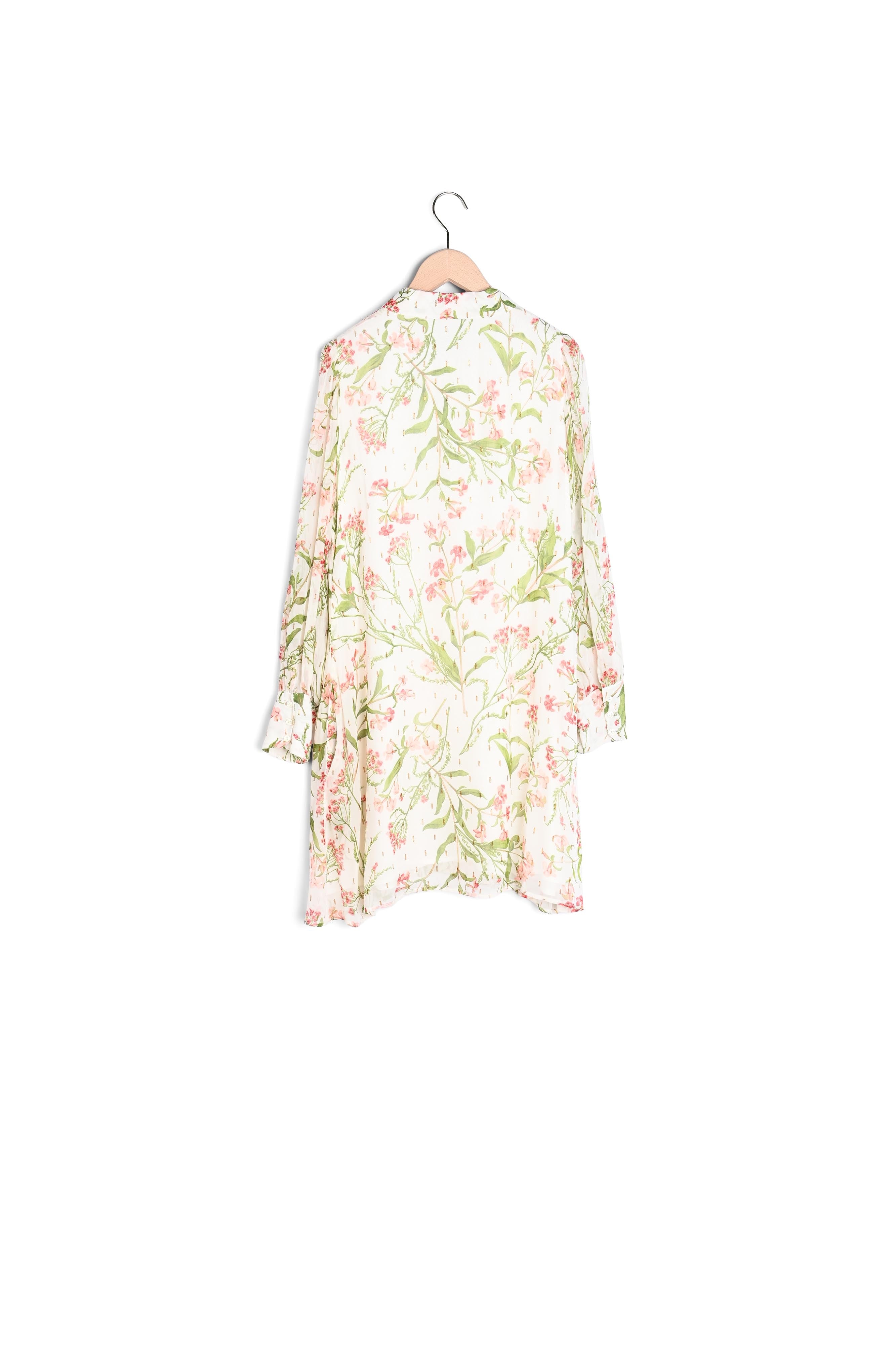 Robe Ryanna écrue imprimé fleuri en lurex Faume - seconde main