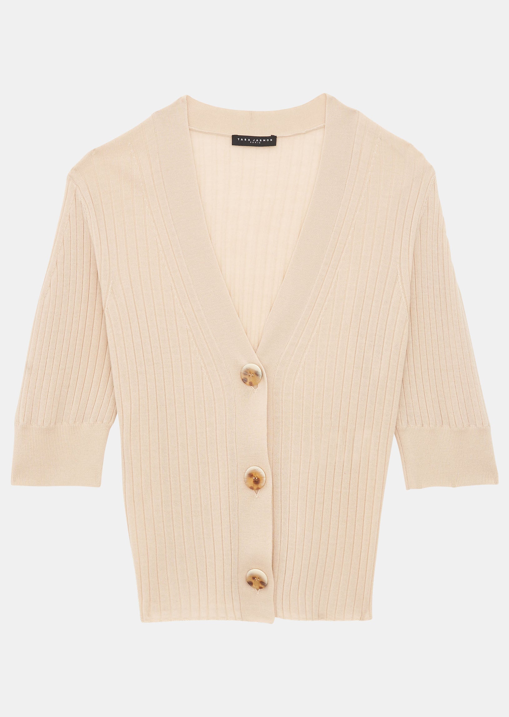 Gilet Gabin beige en coton extrafin Faume - seconde main