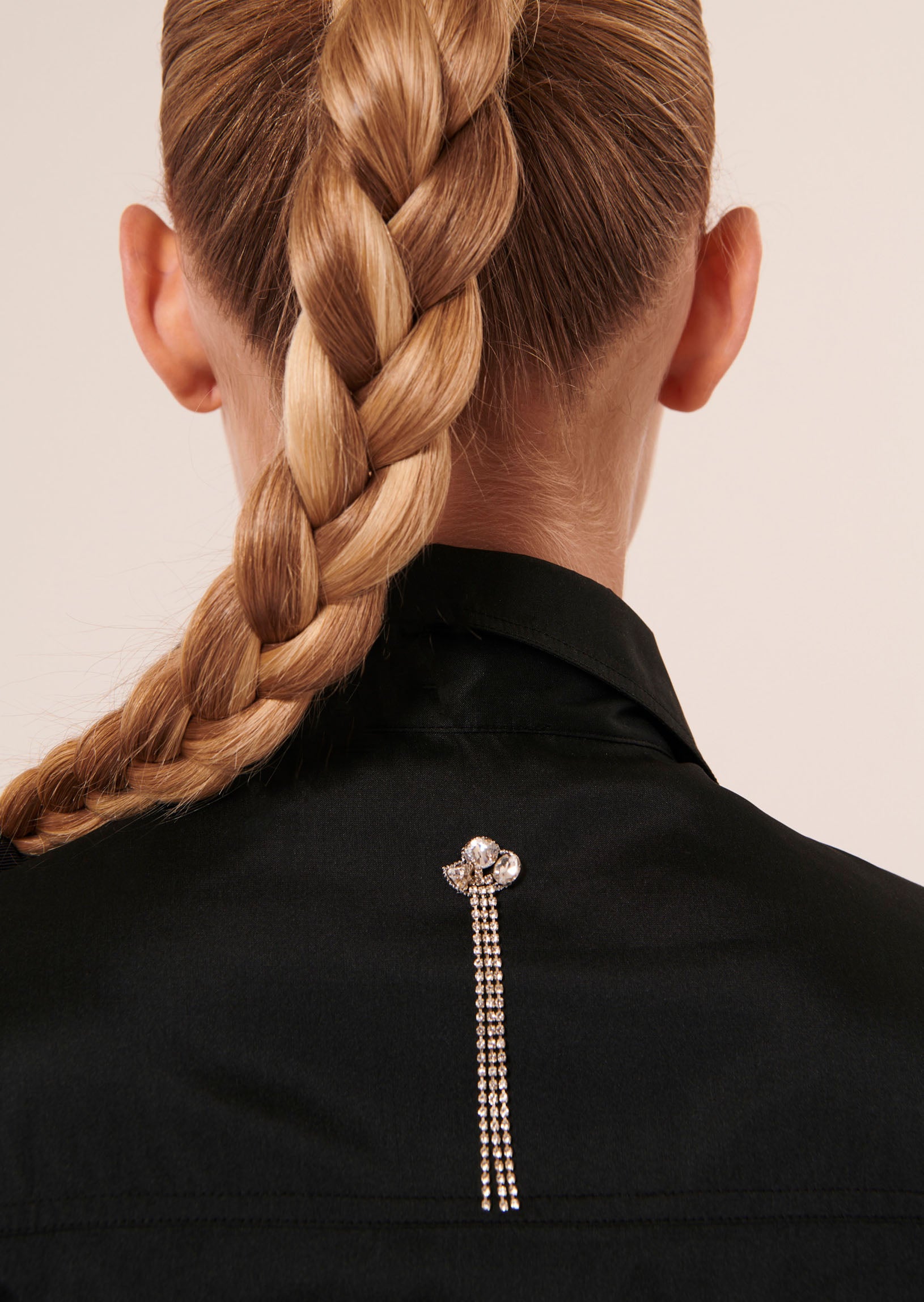 Chemise Cedric noire en taffetas Faume - seconde main