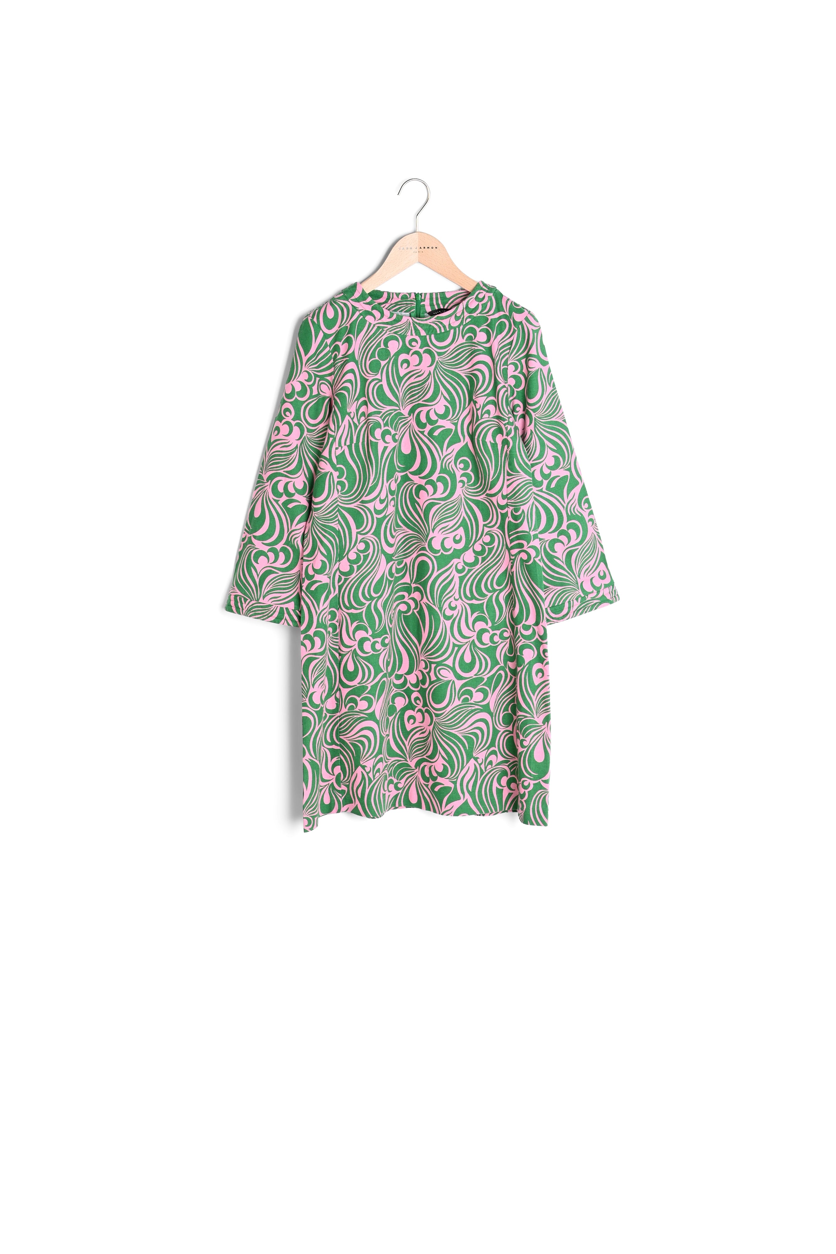 Robe Rivana rose imprimé psyche Faume - seconde main