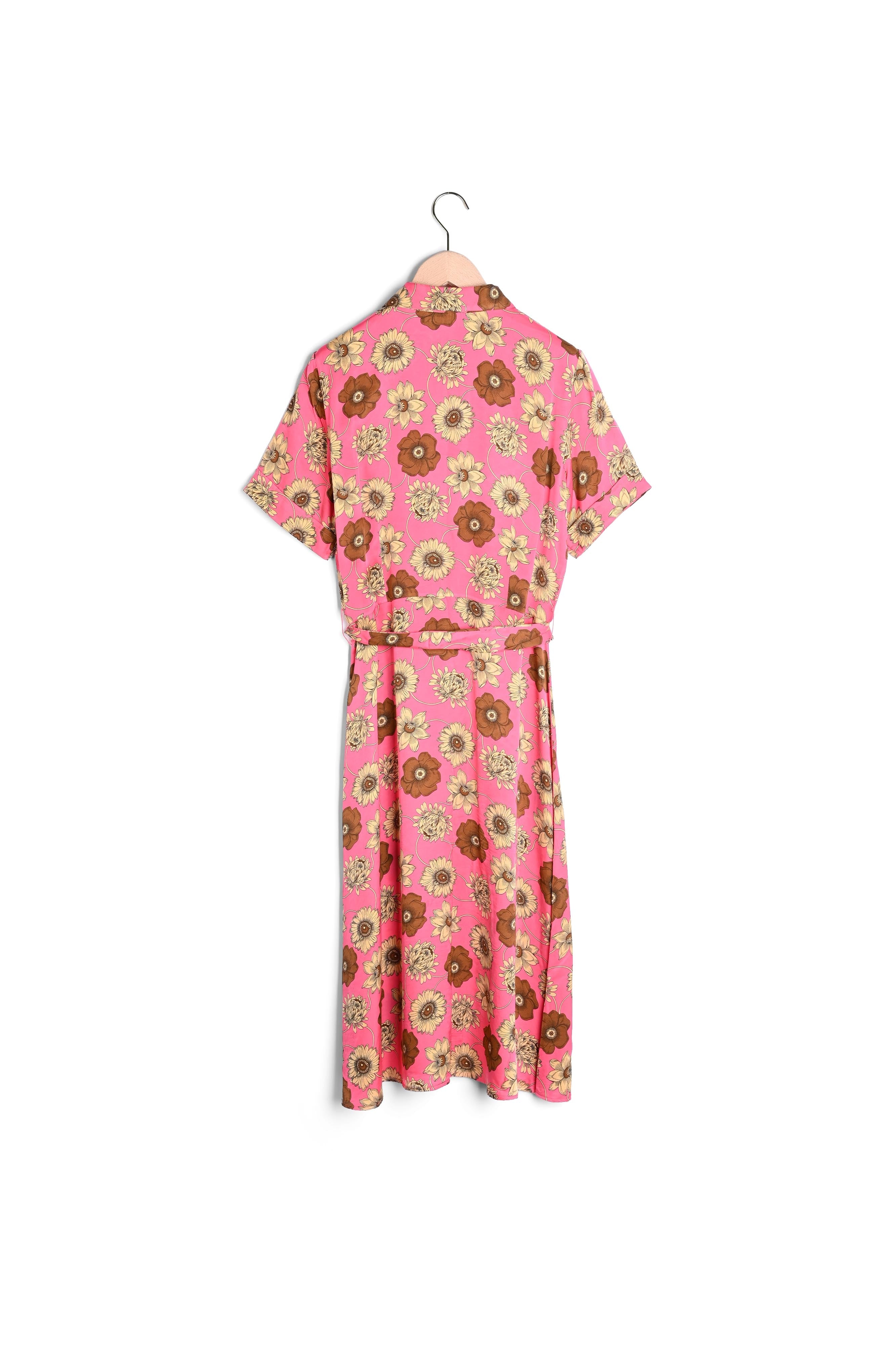 Robe Retro rose imprimé fleuri Faume - seconde main