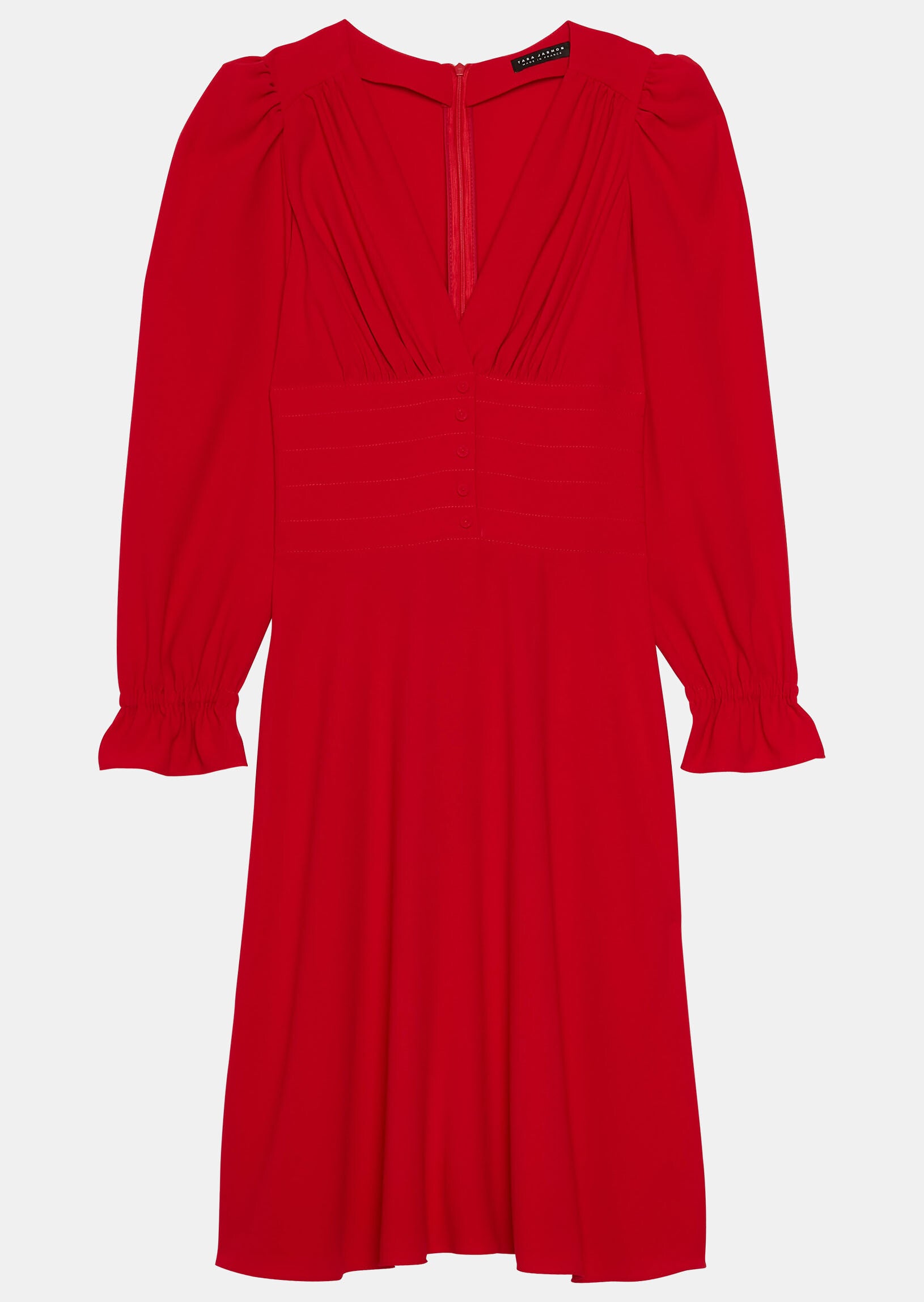 Robe Rosaria rouge en crêpe Faume - seconde main