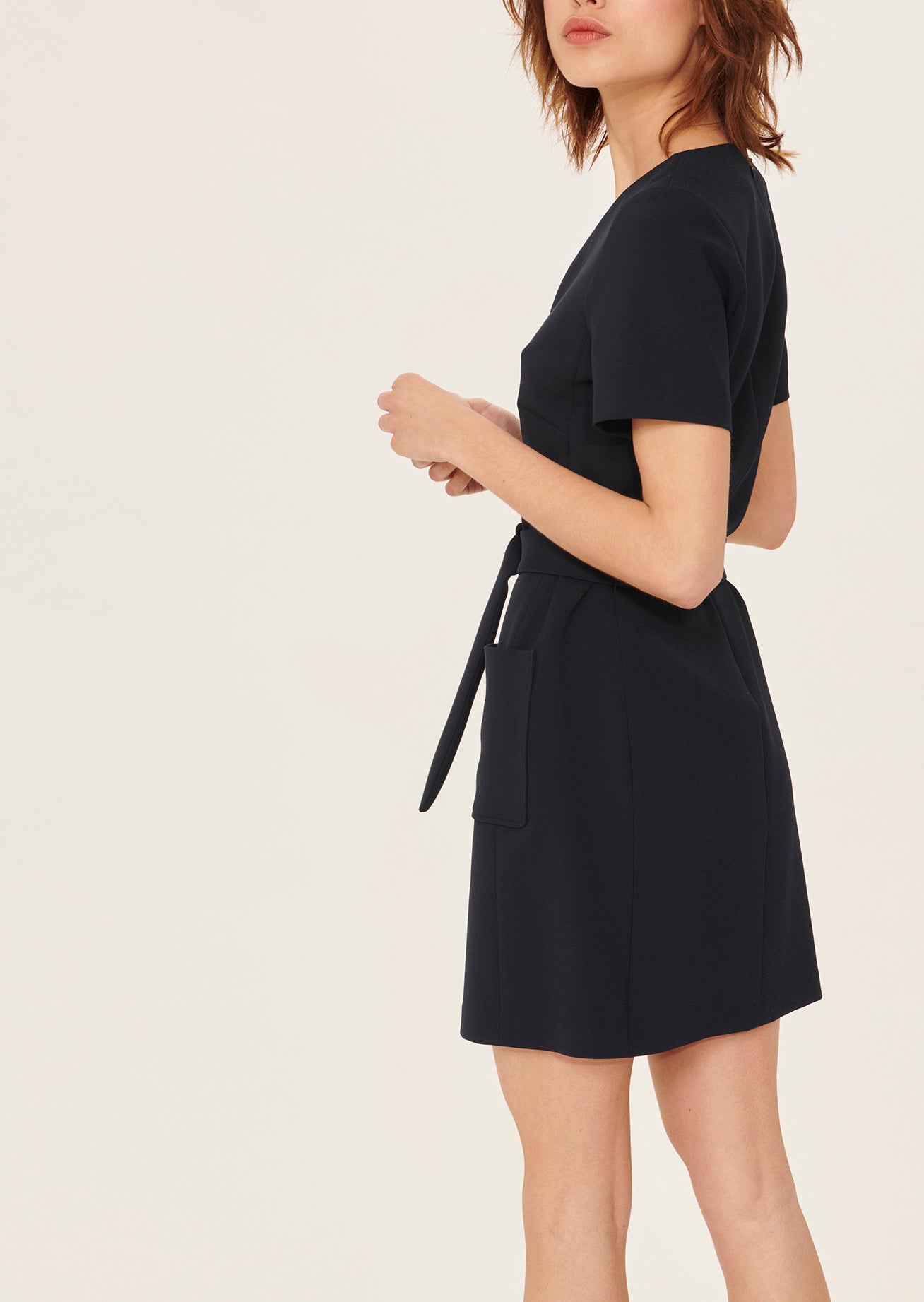 Robe Rox bleu nuit en toile double Faume - seconde main