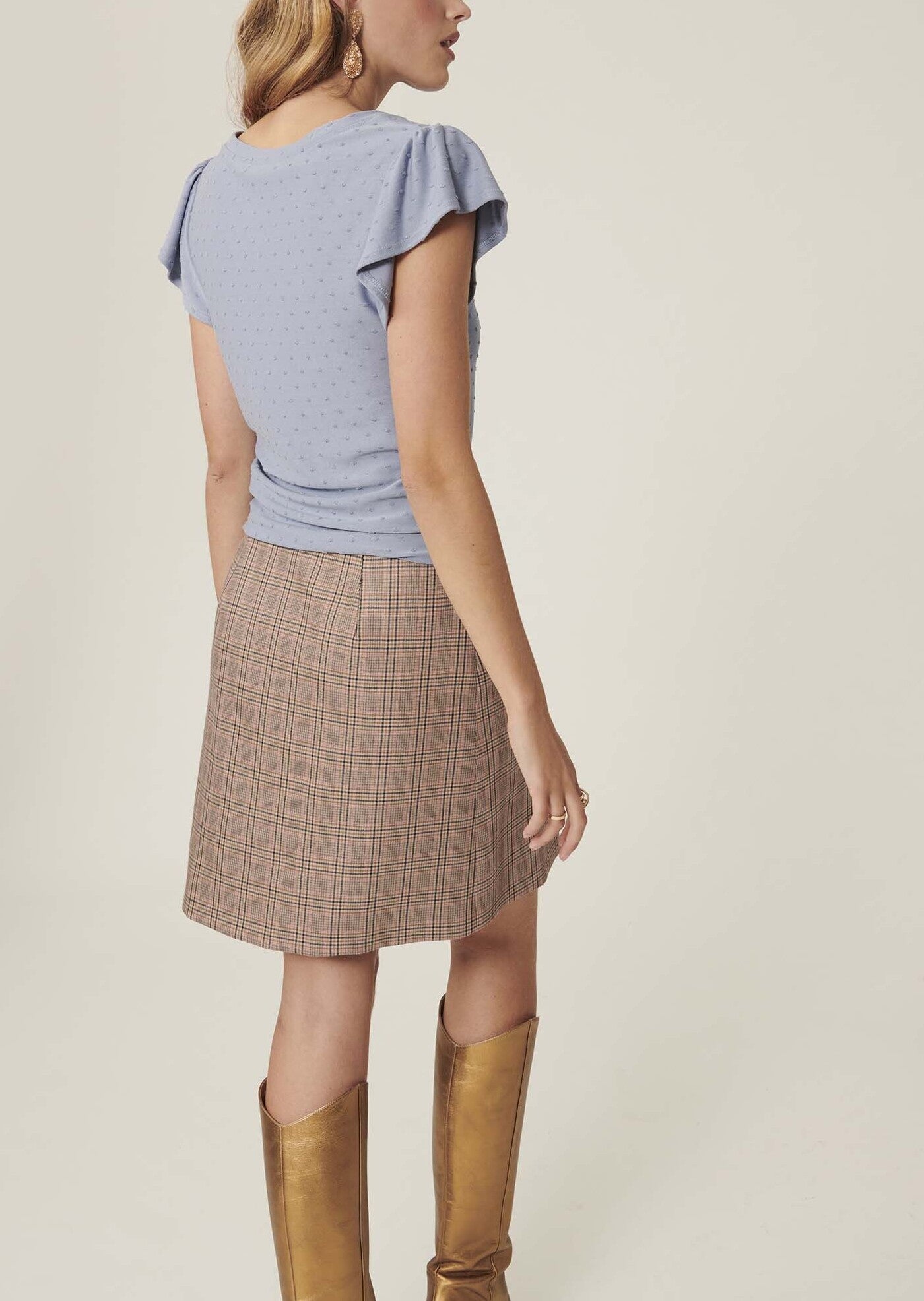 T-shirt Tiago bleu pastel en jersey Faume - seconde main