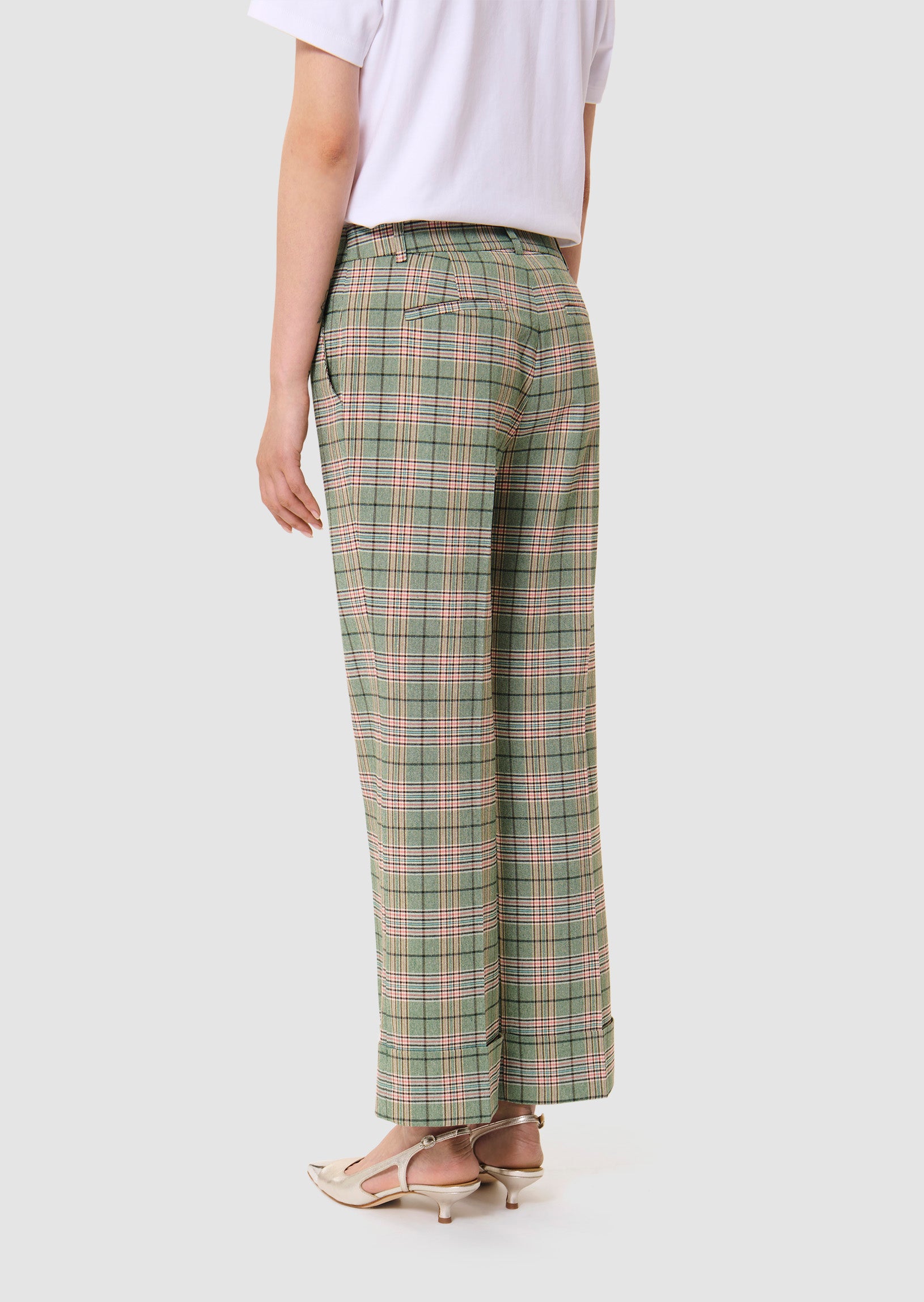 Pantalon vert en tartan Phill Faume - seconde main
