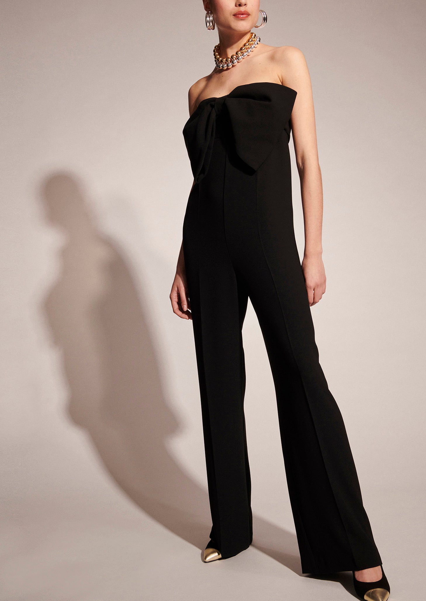 Combinaison Coeur noire en crêpe Faume - seconde main