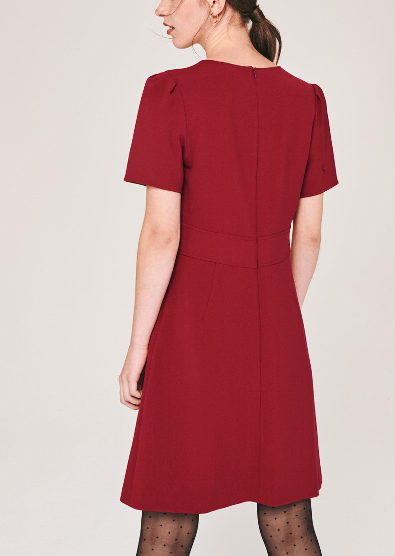 Robe courte rose en toile double Faume - seconde main